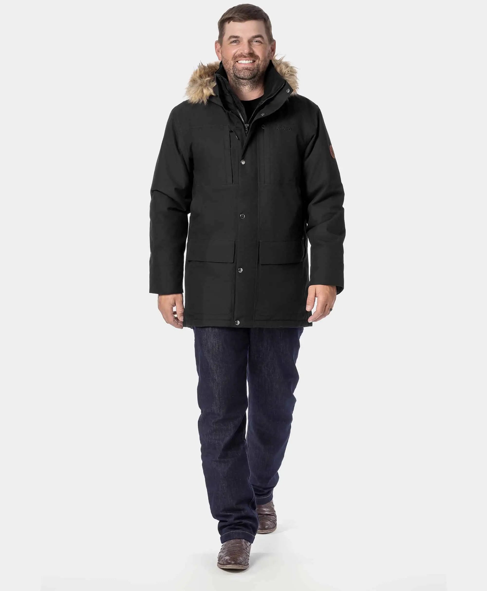 ORORO Heated Gstaad Men's Waterproof Heated Parka - Image 10