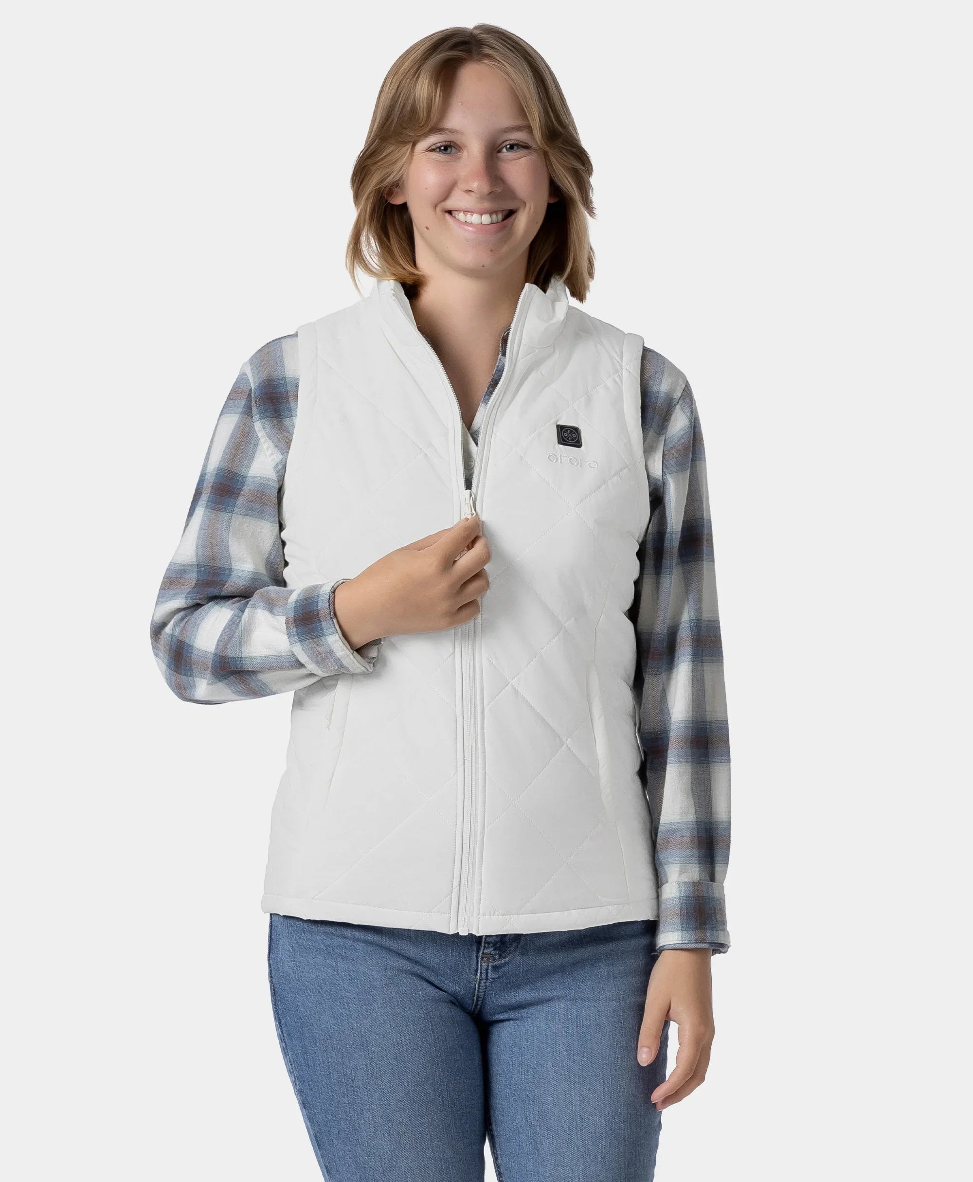 ORORO Heated Women’s Junior 4-Zone Heated Quilted Vest - Image 3