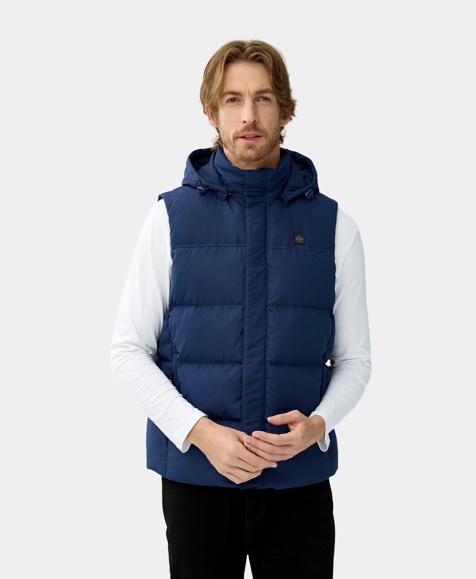 ORORO Heated (Open-box) Men's Heated Down Vest (Battery Set Not Included) - Image 18