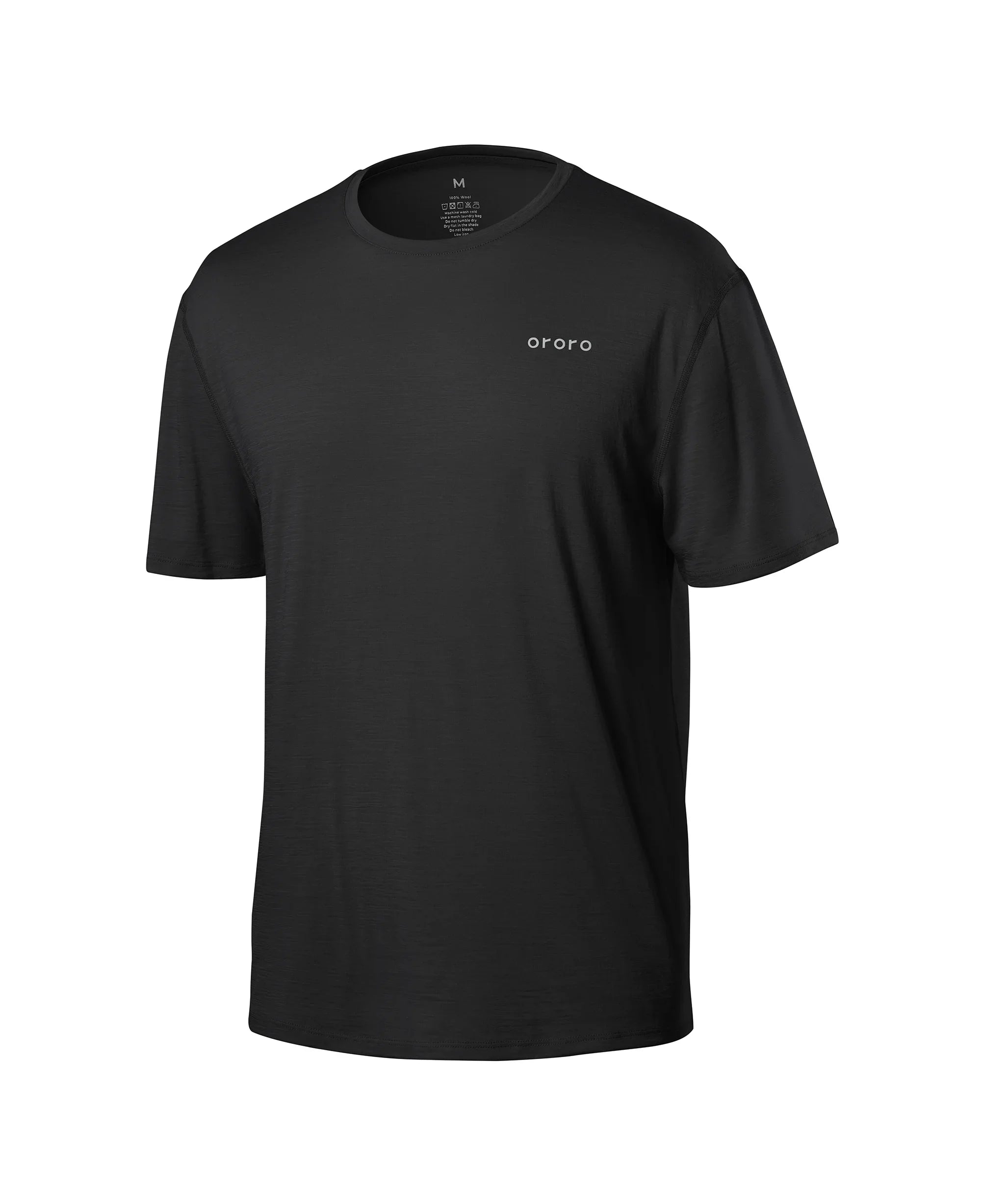 ORORO Heated Men’s Short Sleeve 100% Wool T-Shirt - Image 5