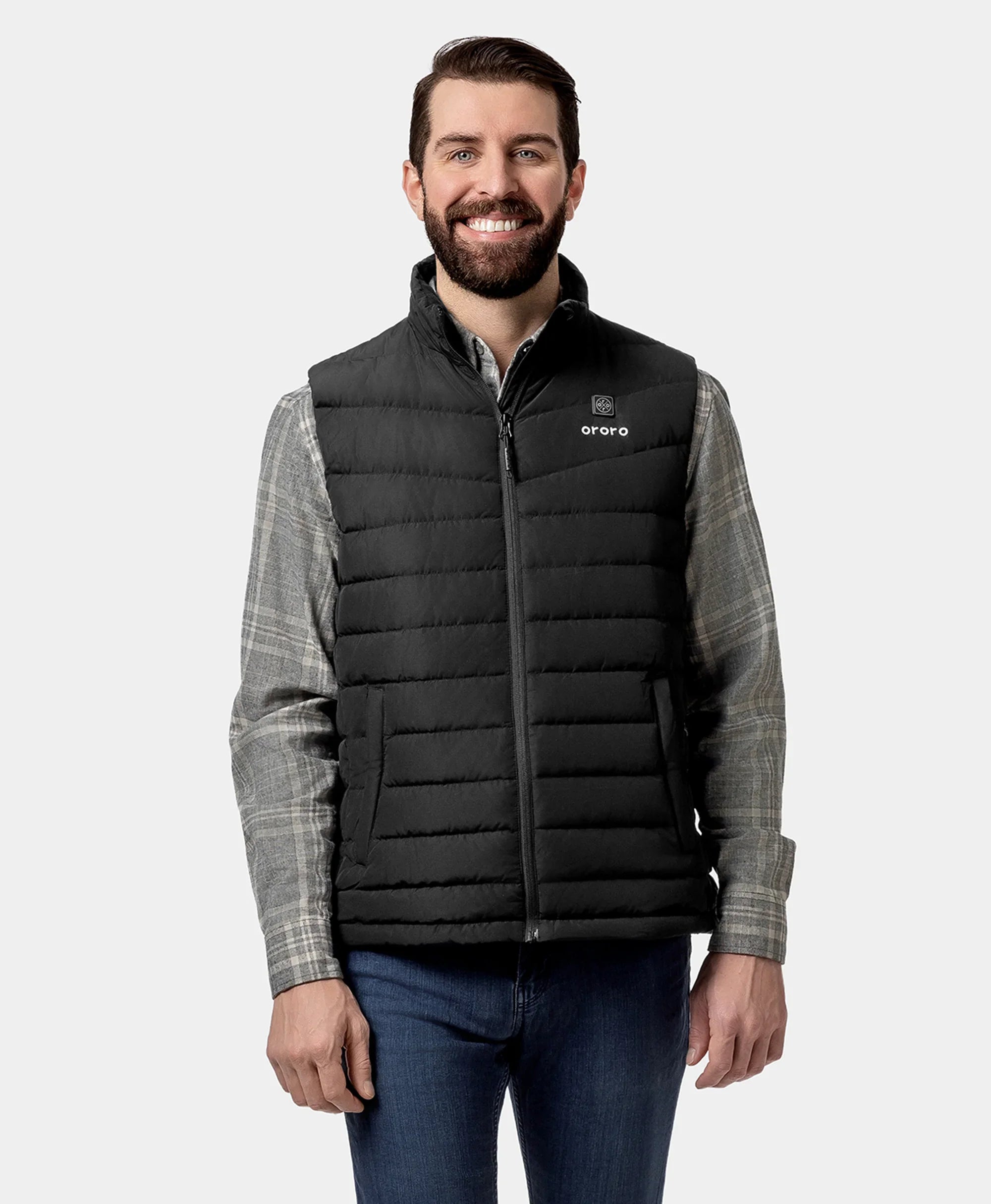 ORORO Heated (Open-box) Men's Heated Lightweight Down Vest (Battery Set Not Included) - Image 6