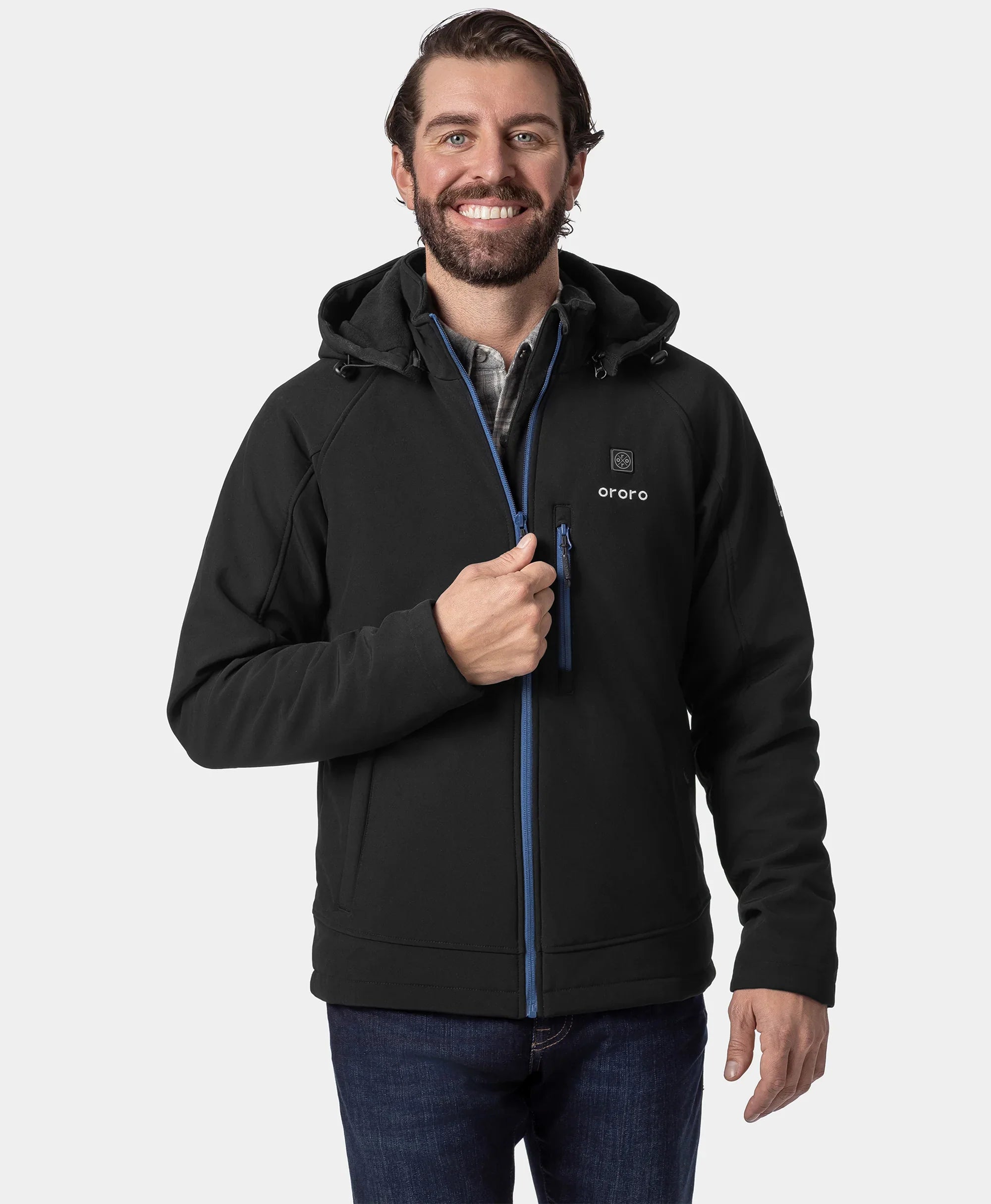 ORORO Heated Men's Classic Heated Jacket 2.0 (4 Heating Zones) - Image 3