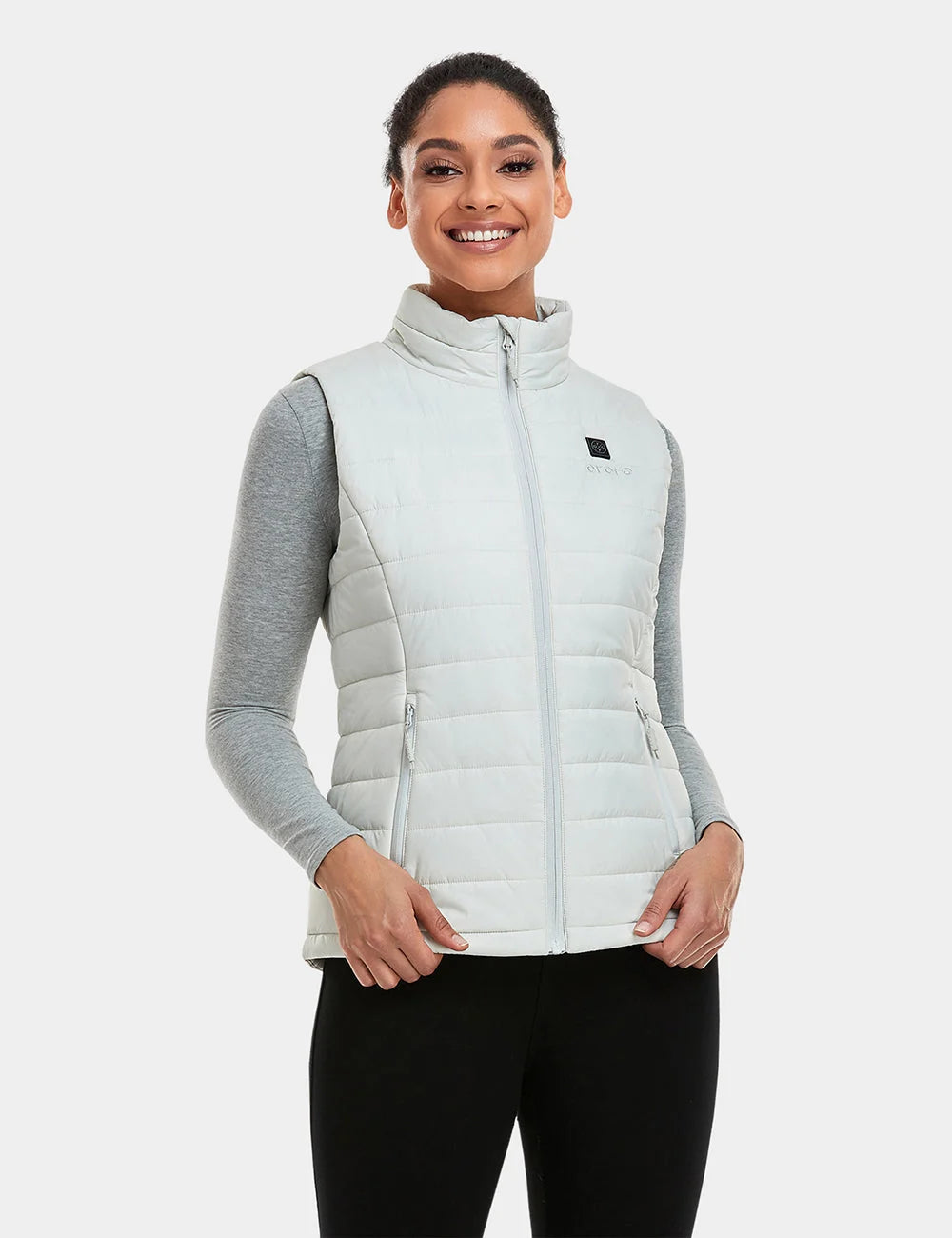 ORORO Heated Bundle Deal - ORORO Heated Women's Classic Heated Vest (Off-White) & Extra Mini 5K Battery - Image 5