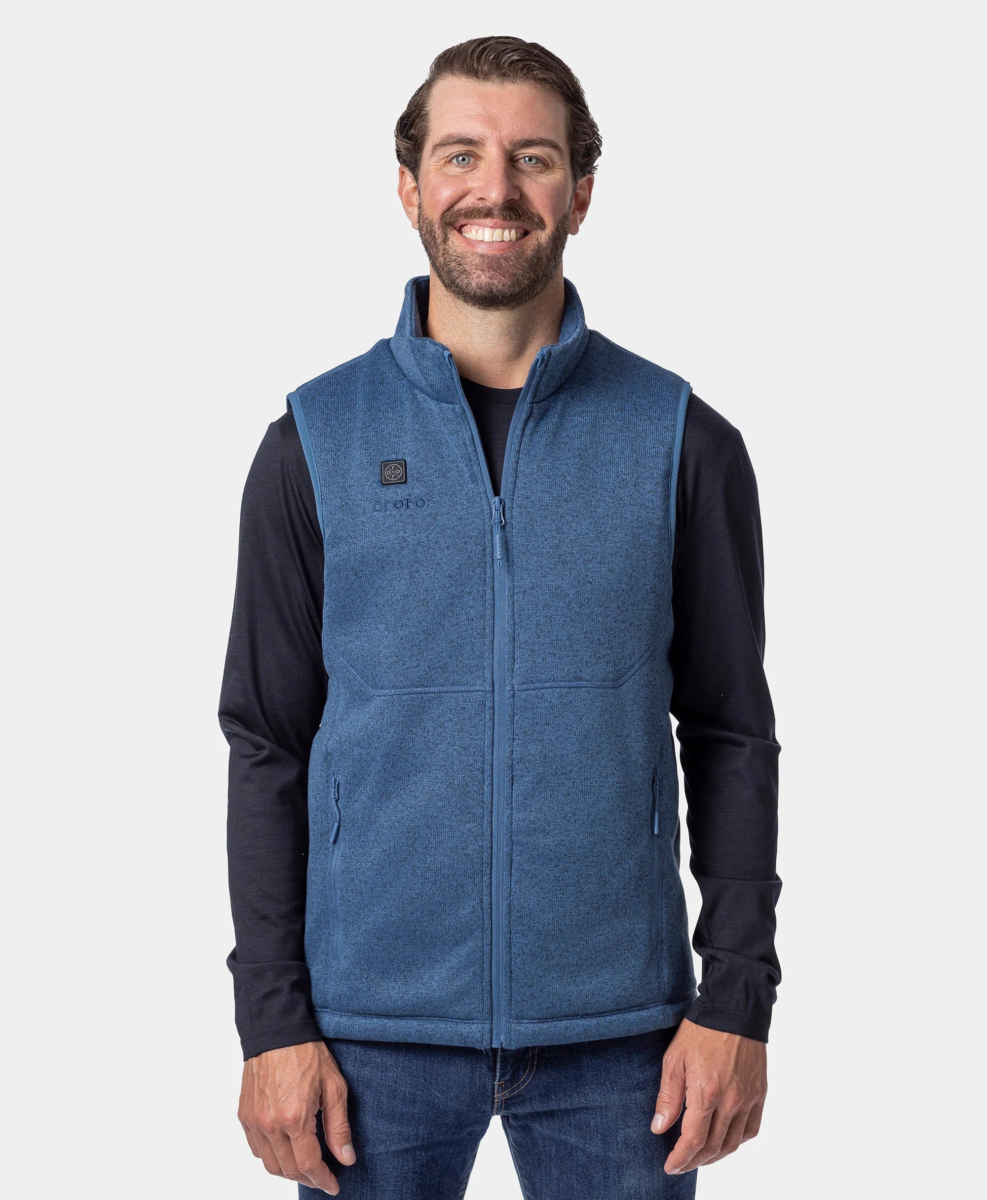 ORORO Heated Augusta Tournament ORORO Heated Men's 4-Zone Heated Sweater Fleece Vest (Apparel Only) - Image 21
