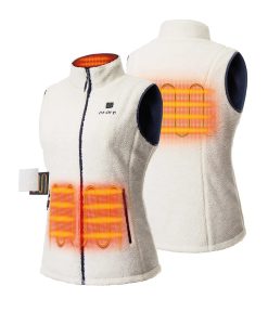 ORORO Heated (Open-box) Women's Heated Recycled Fleece Vest (Battery Set Not Included)