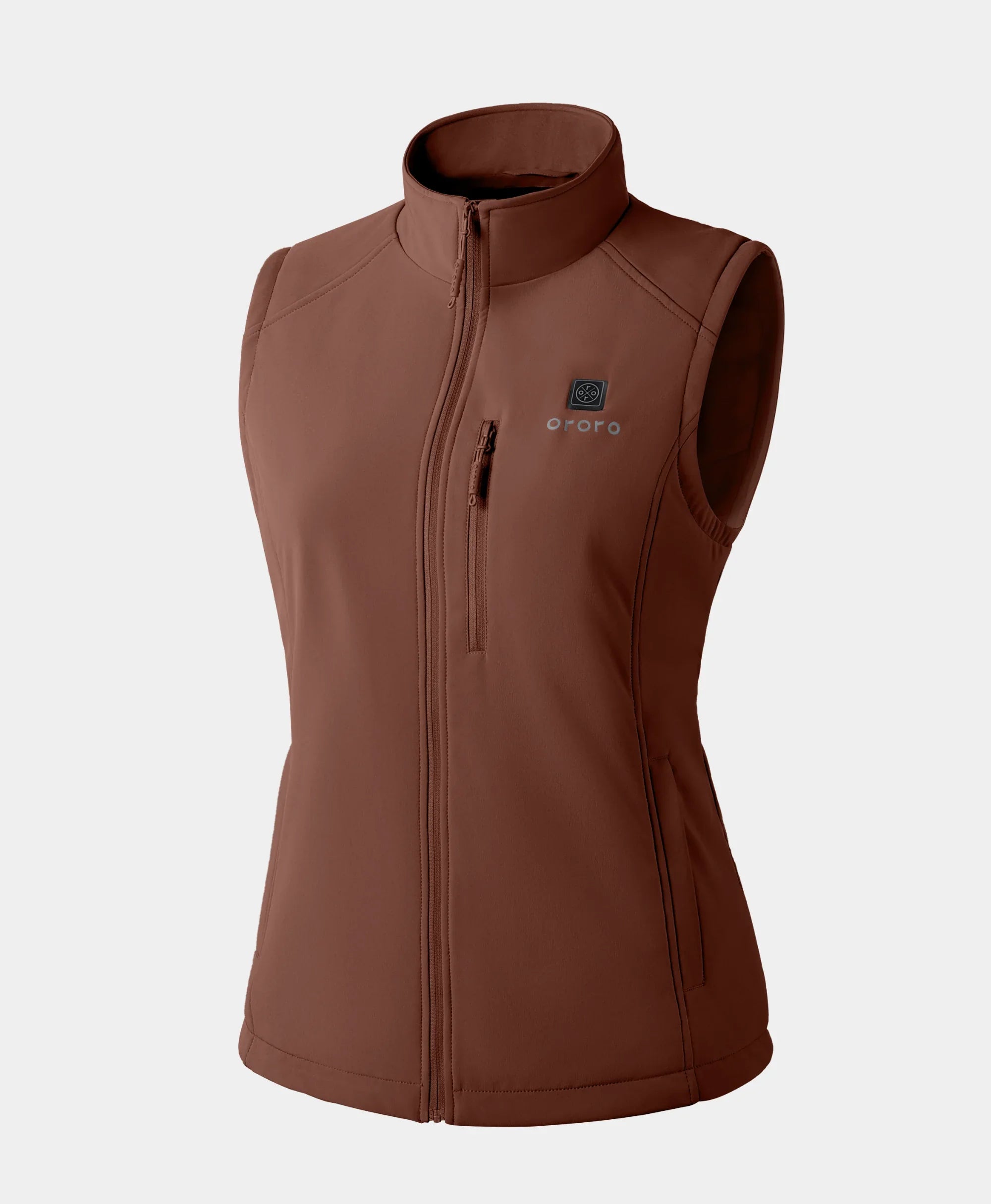 ORORO Heated Women's Heated Softshell Vest - Lower Back Heating (Apparel Only) - Image 28