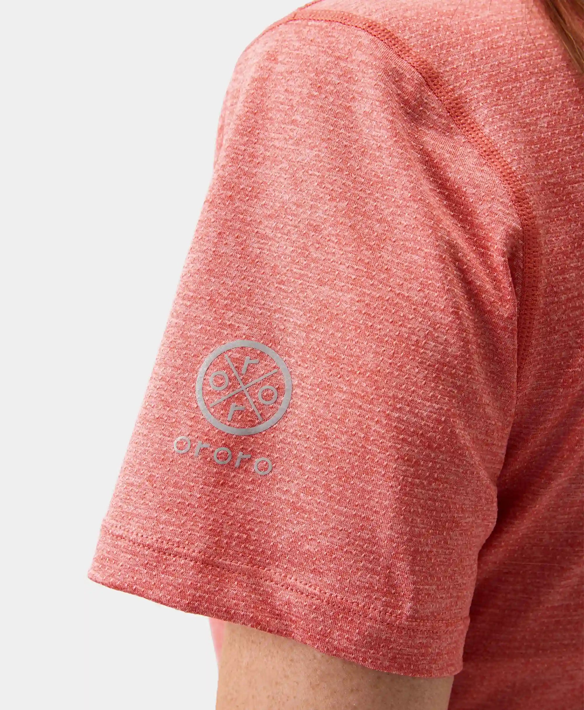 ORORO Heated Women’s TechTrail V-Neck Performance T-Shirt - Image 5
