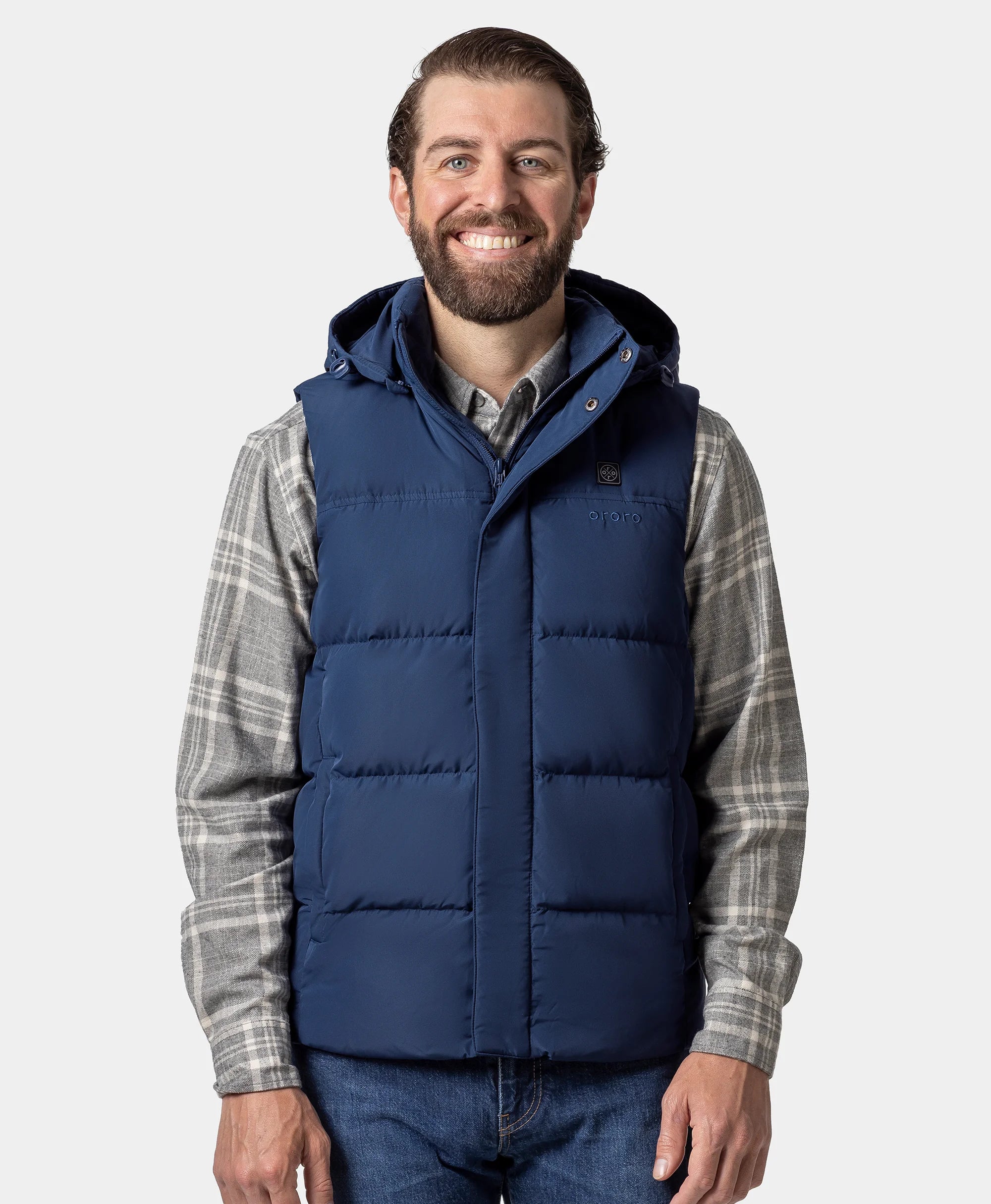 ORORO Heated (Open-box) Men's Heated Down Vest (Battery Set Not Included) - Image 8