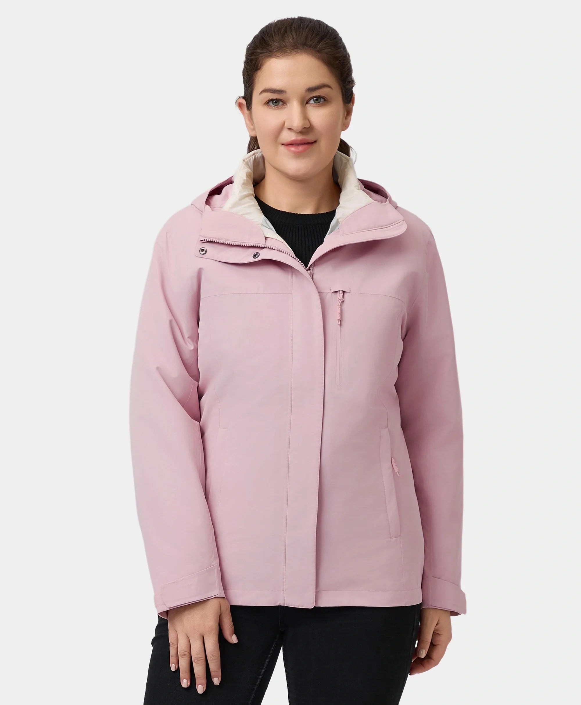 ORORO Heated River Ridge Women's 3-in-1 Heated Jacket with Down Liner - Image 29