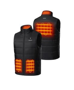 ORORO Heated (Open-box) Men's 4-Zone Classic Heated Vest (10 Year Anniversary Limited Edition) - Black (Battery Set Not Included)