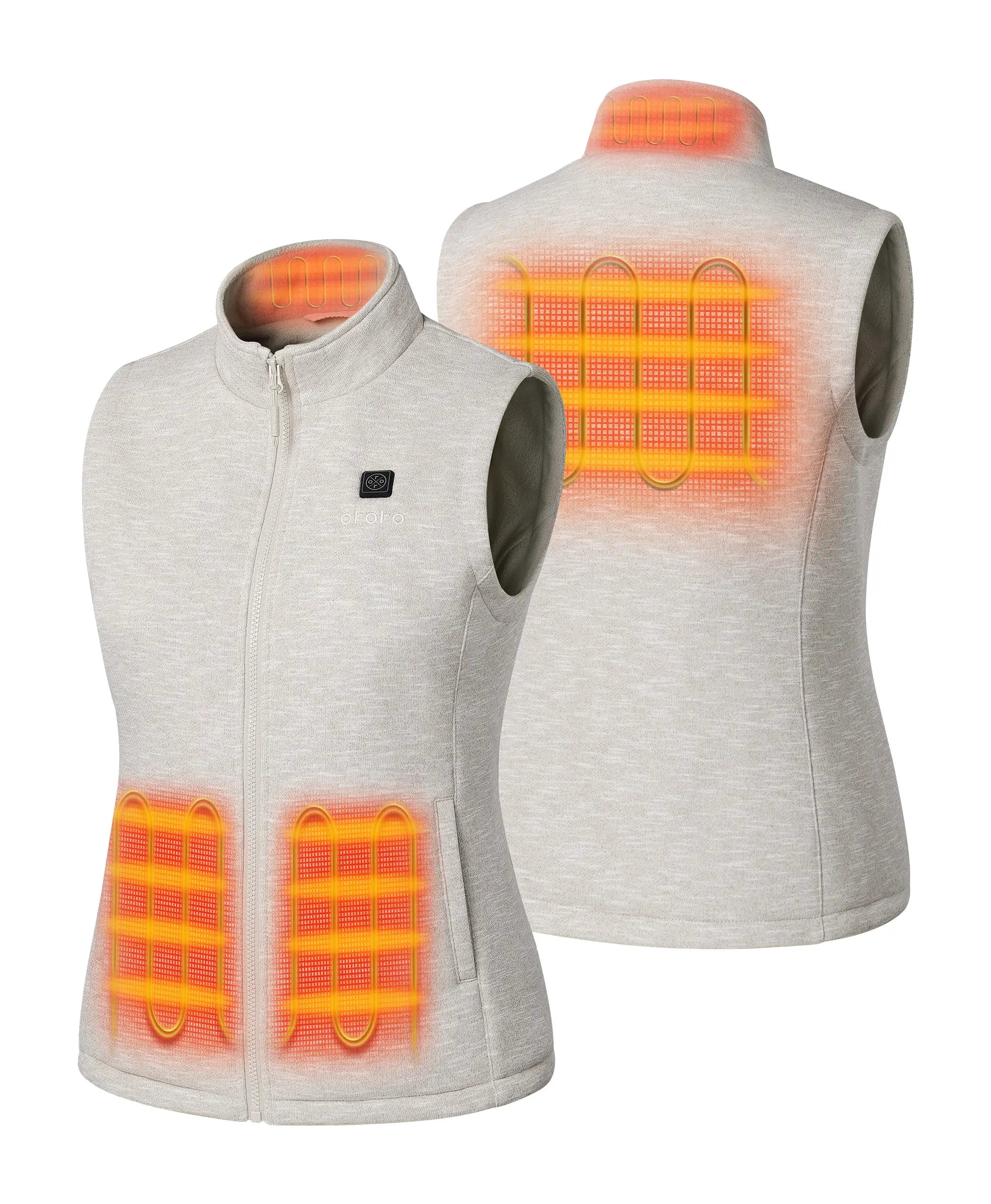 ORORO Heated Women's Heated Fleece Vest - Image 48