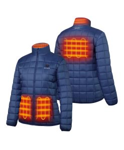 Alternative view of ORORO Heated Prism Women's Heated Quilted Jacket (Apparel Only)