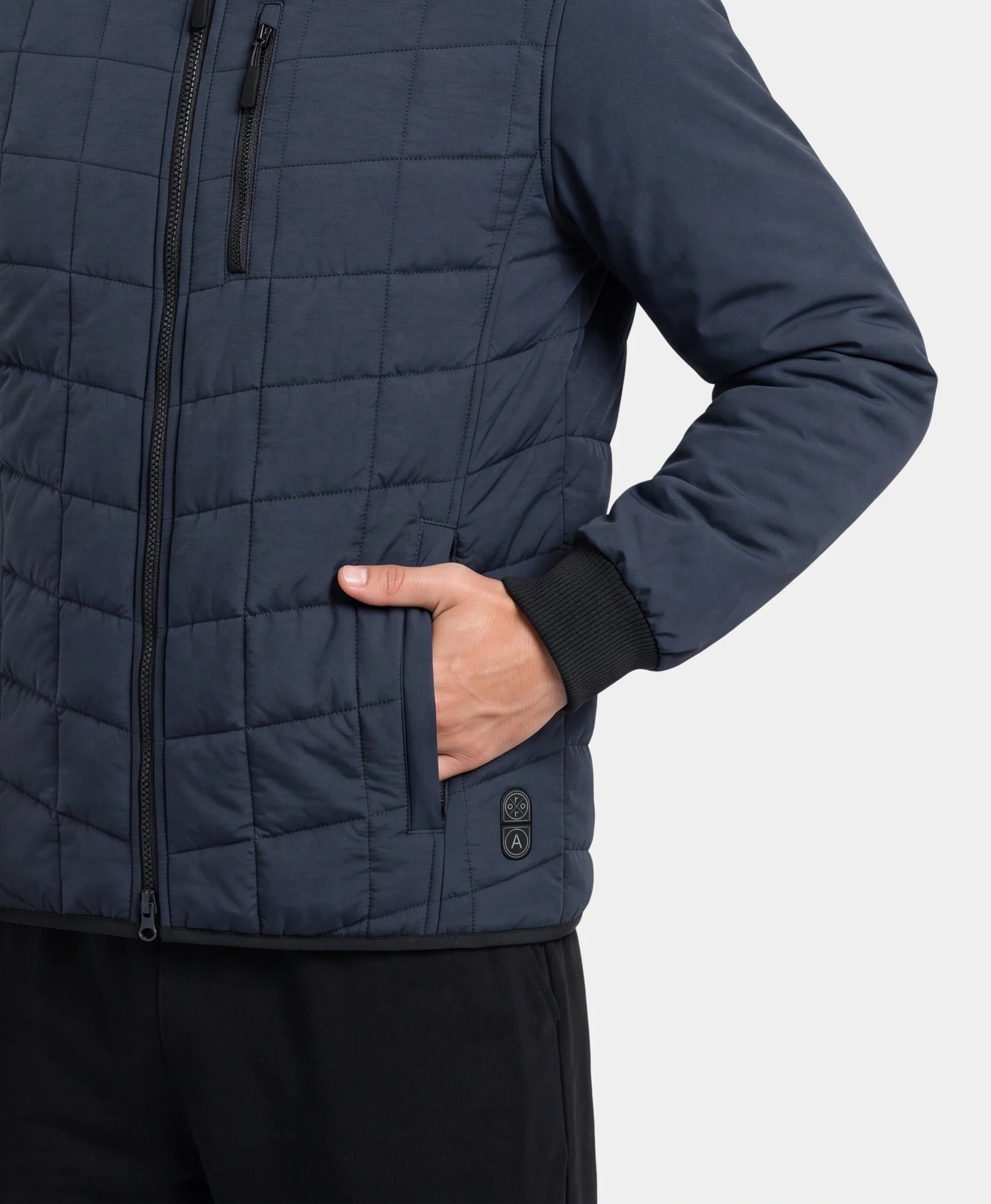 ORORO Heated Scranton Men's 5-Zone Heated Bomber Jacket - Image 9