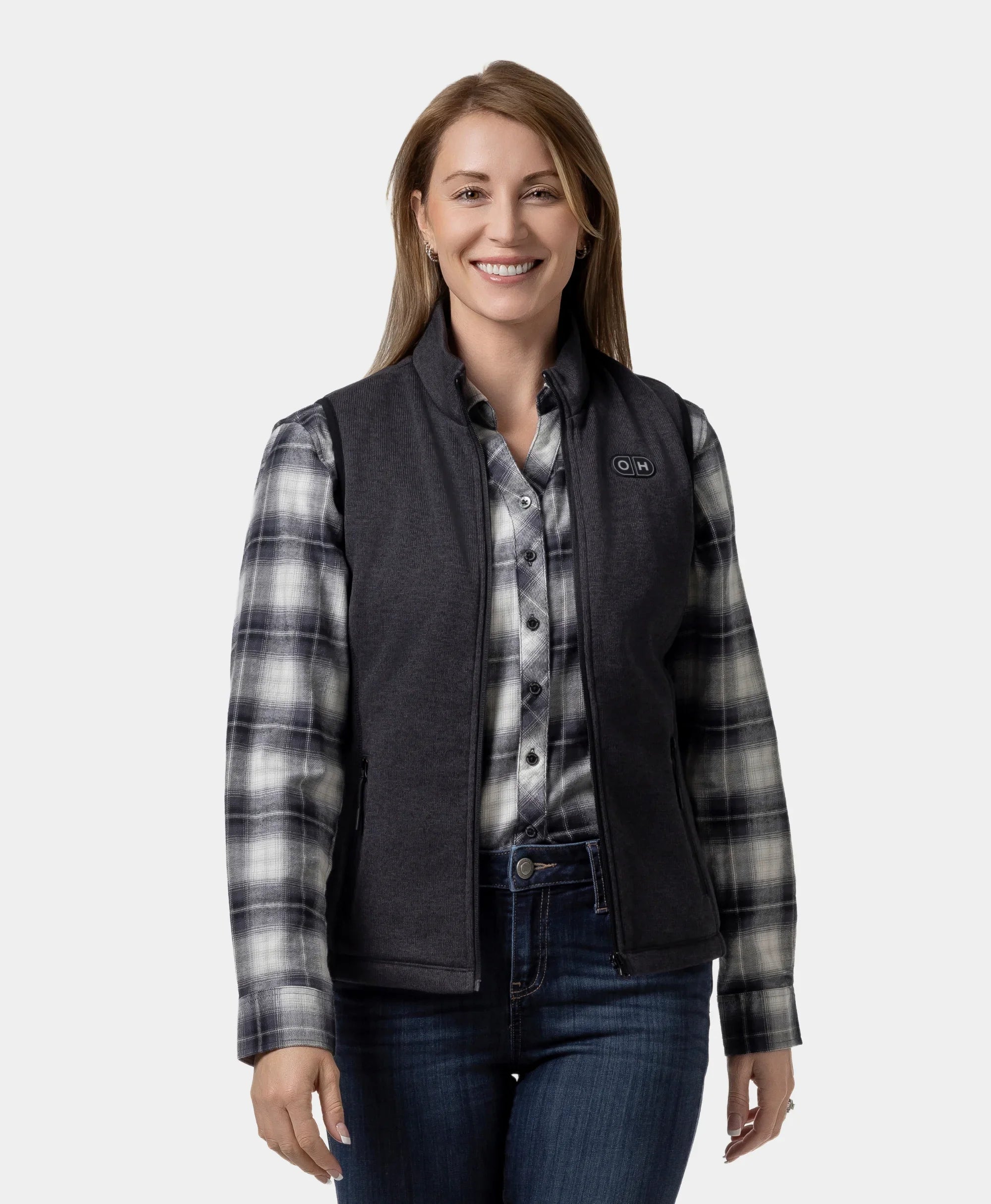 ORORO Heated ORORO Heated x OpenHeat OH-1 Women’s Heated Recycled Fleece Vest (w/ Type-C Power Port) - Image 4