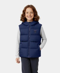 ORORO Heated Kids' 4-Zone Hooded Heated Down Vest (Apparel Only)