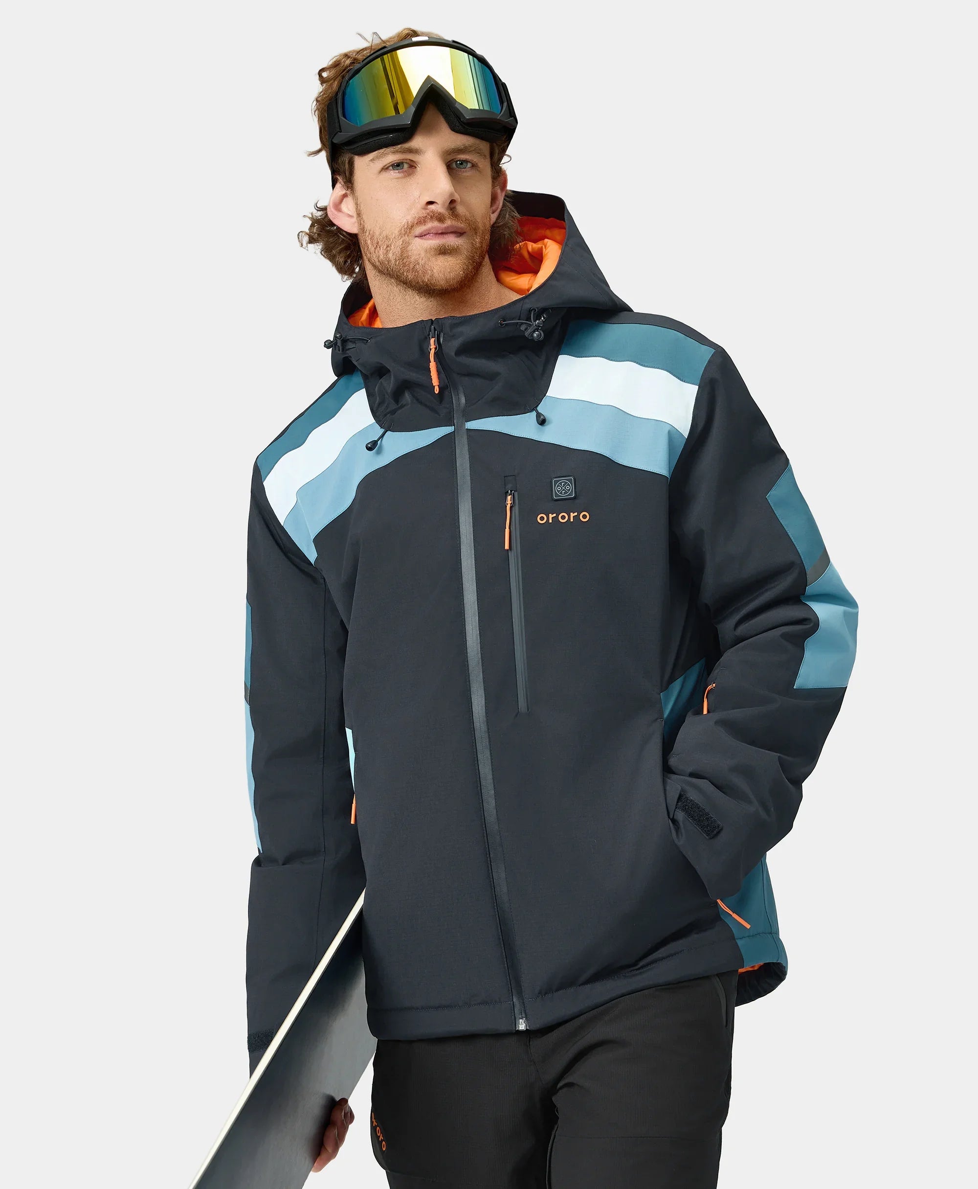 ORORO Heated St. Moritz Men's Heated Snow Jacket (Apparel Only)