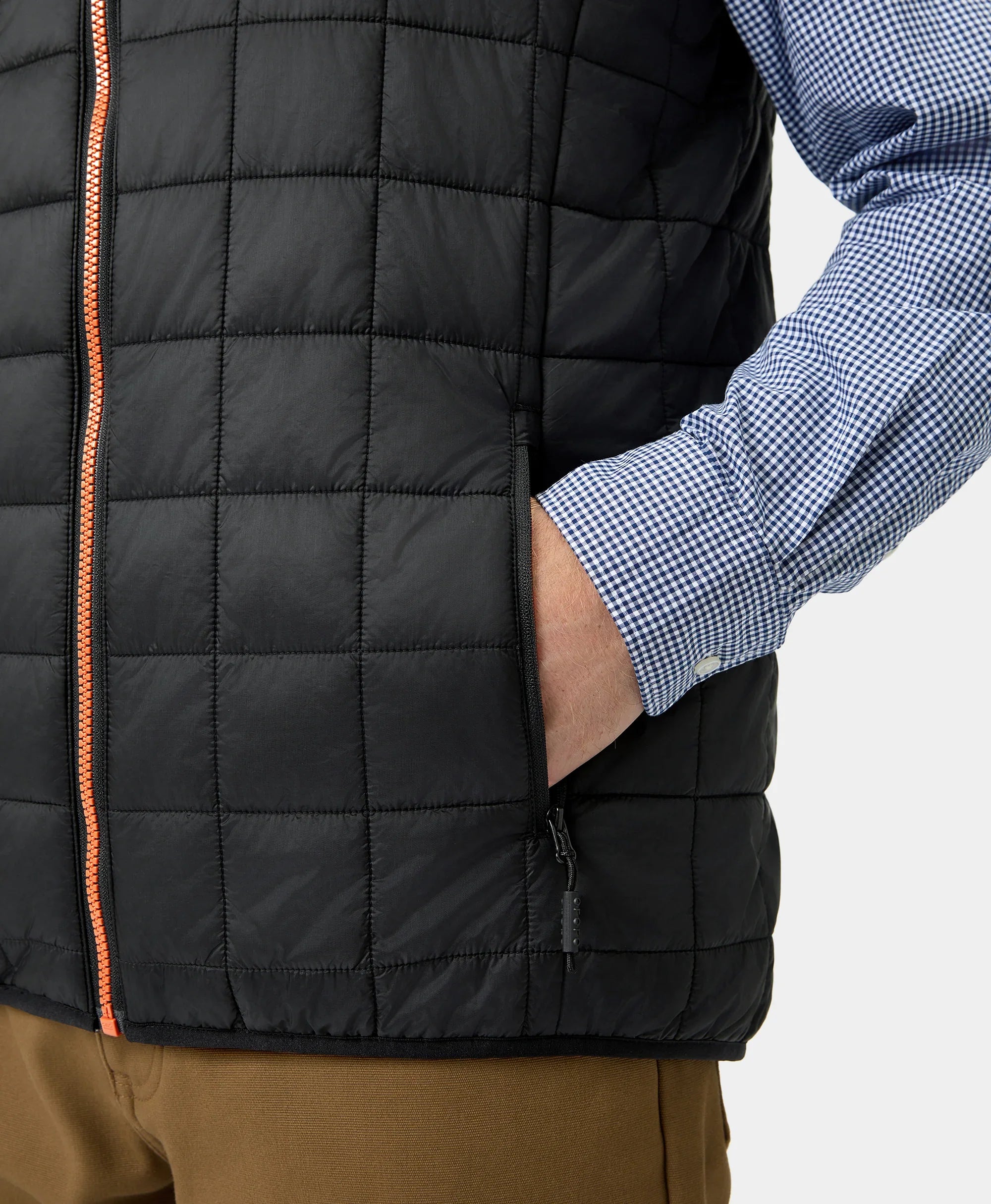 ORORO Heated (Open-box) Prism Men's 4-Zone Heated Quilted Vest (Battery Set Not Included) - Image 7