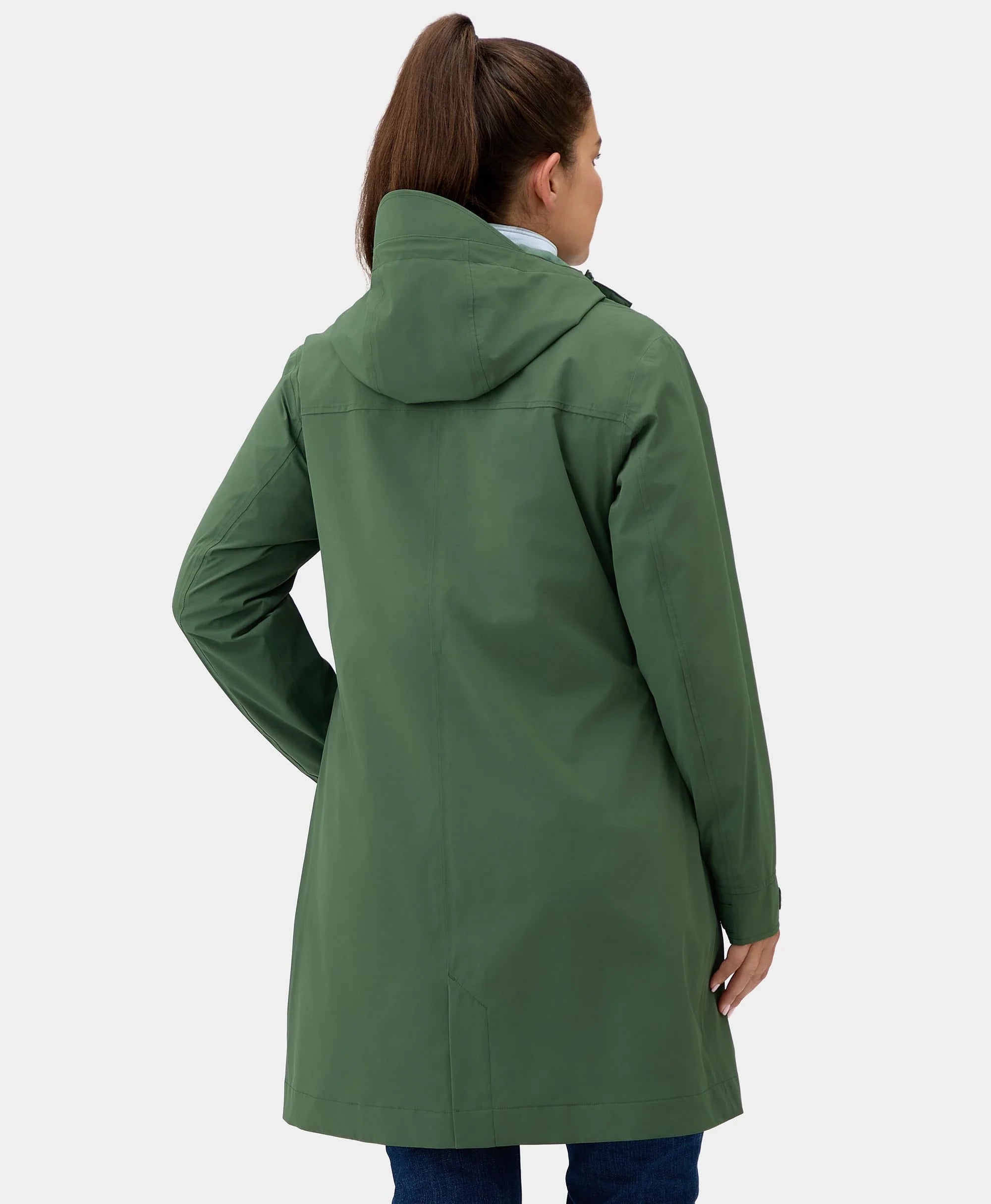 ORORO Heated Downtown Women's Heated Rain Trench (Apparel Only) - Image 10