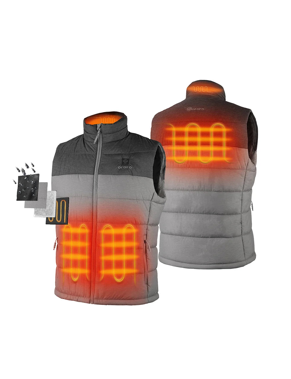 ORORO Heated (Open-box) Men's Classic Heated Vest (Battery Set Not Included) - Image 12