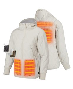 ORORO Heated (Open-box) Stargazer Women's Heated Quilted Hoodie Jacket (Battery Set Not Included)