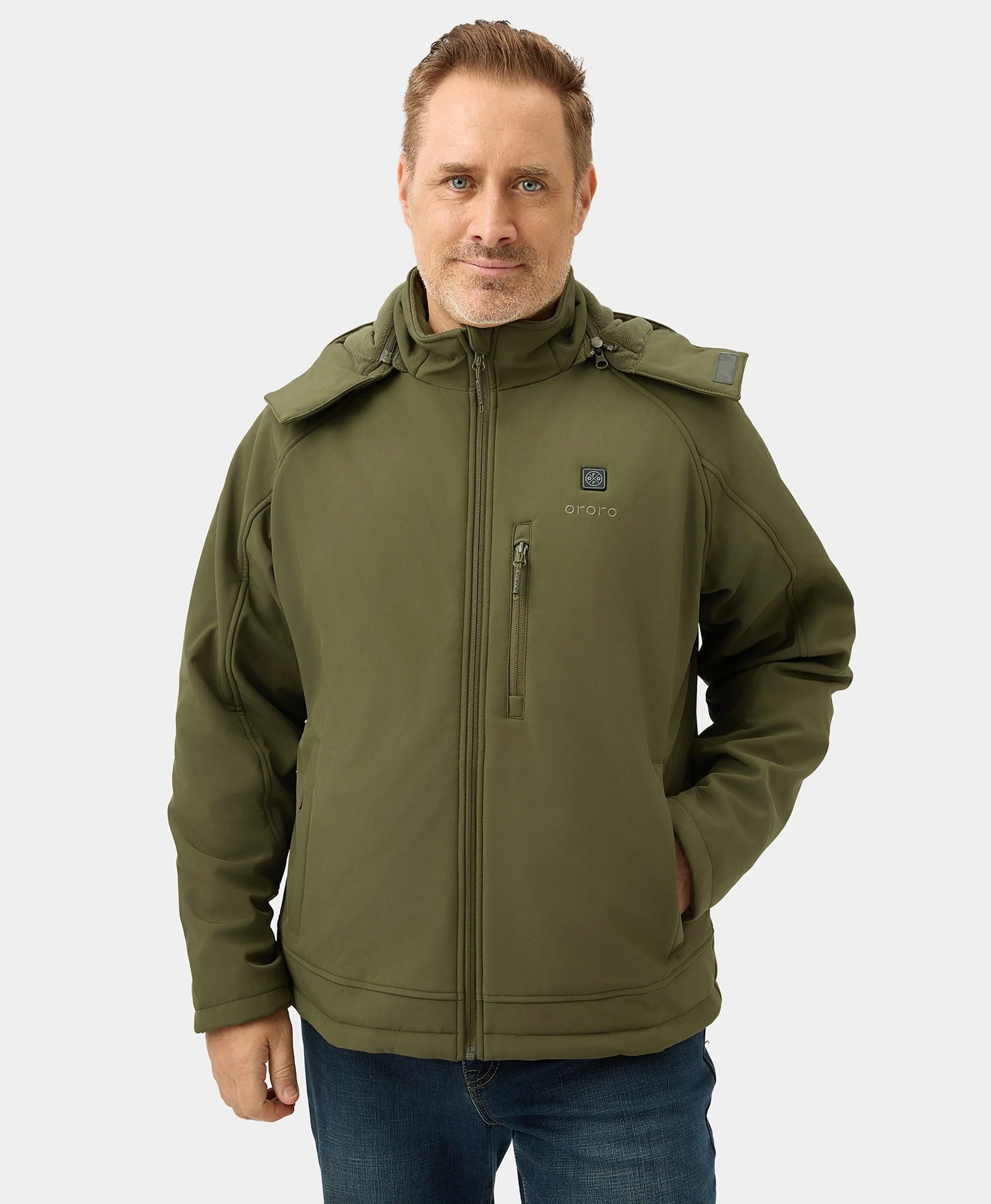 ORORO Heated Men's Classic Heated Jacket (Apparel Only) - Image 38