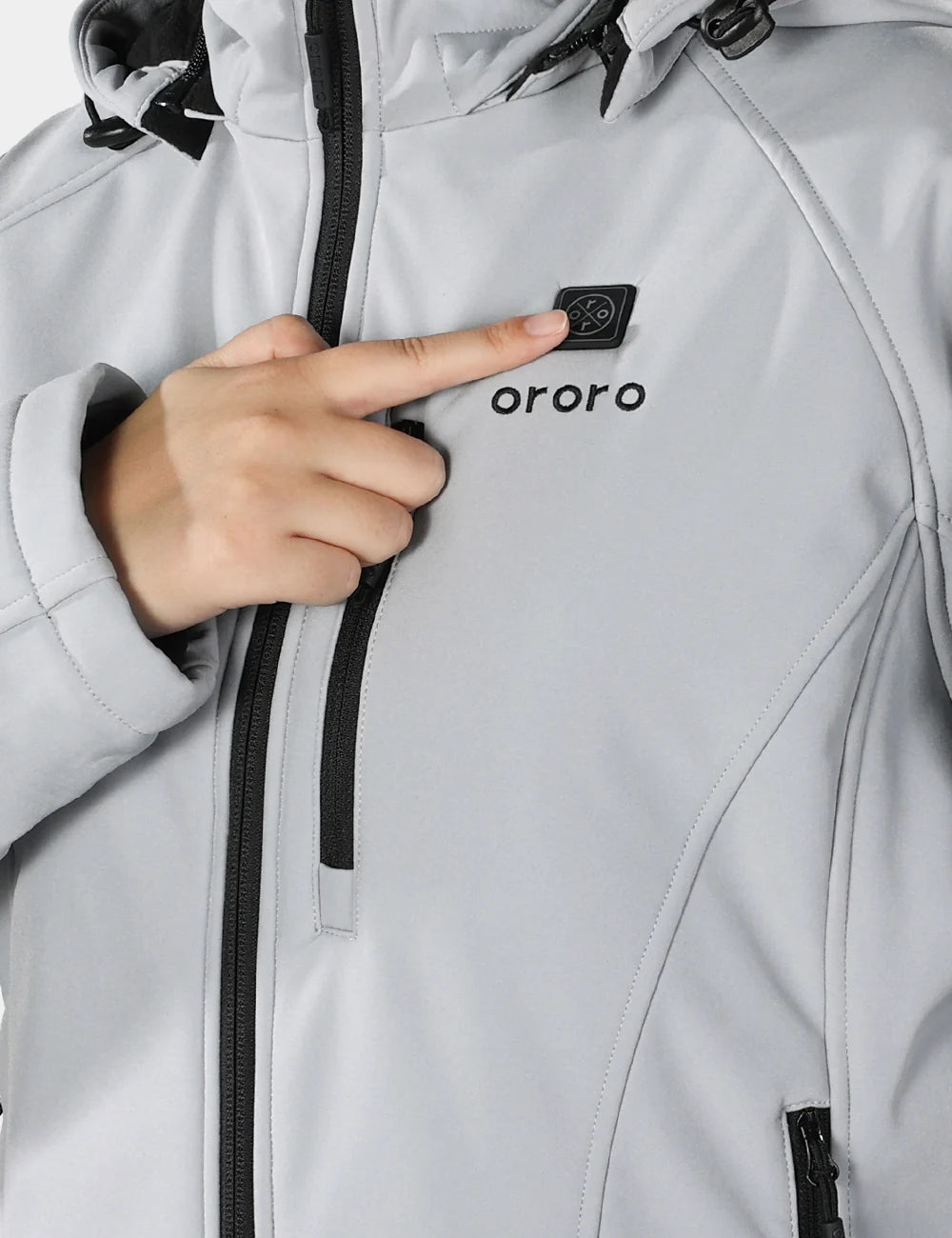 ORORO Heated Women's Classic Heated Jacket 2.0 (4 Heating Zones) - Image 6