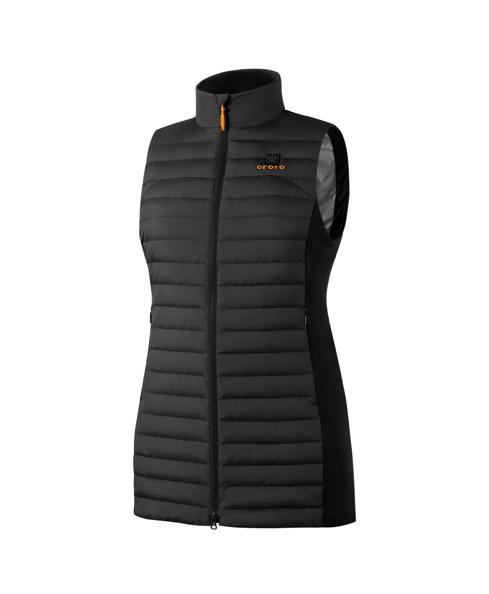 ORORO Heated Cloudmere Women's 5-Zone Heated Long Down Vest (Apparel Only) - Image 29