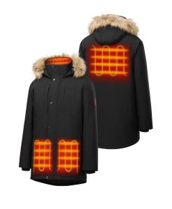 Alternative view of ORORO Heated Gstaad Men's Waterproof Heated Parka