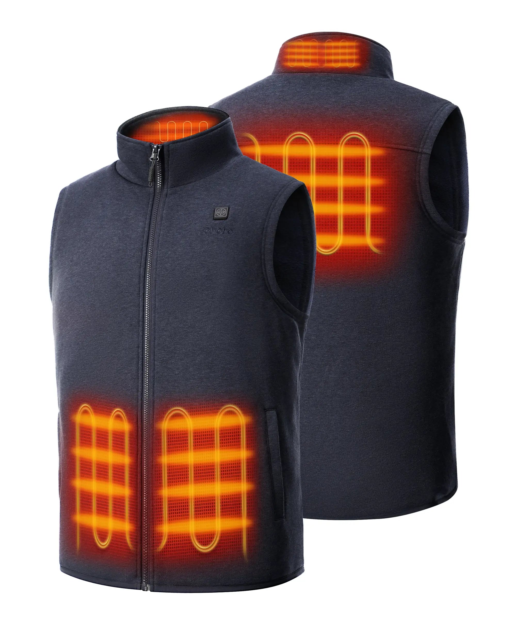 ORORO Heated Men's Heated Fleece Vest (Apparel Only) - Image 30