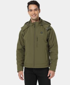 Alternative view of ORORO Heated (Open-box) Men's Classic Heated Jacket - Green