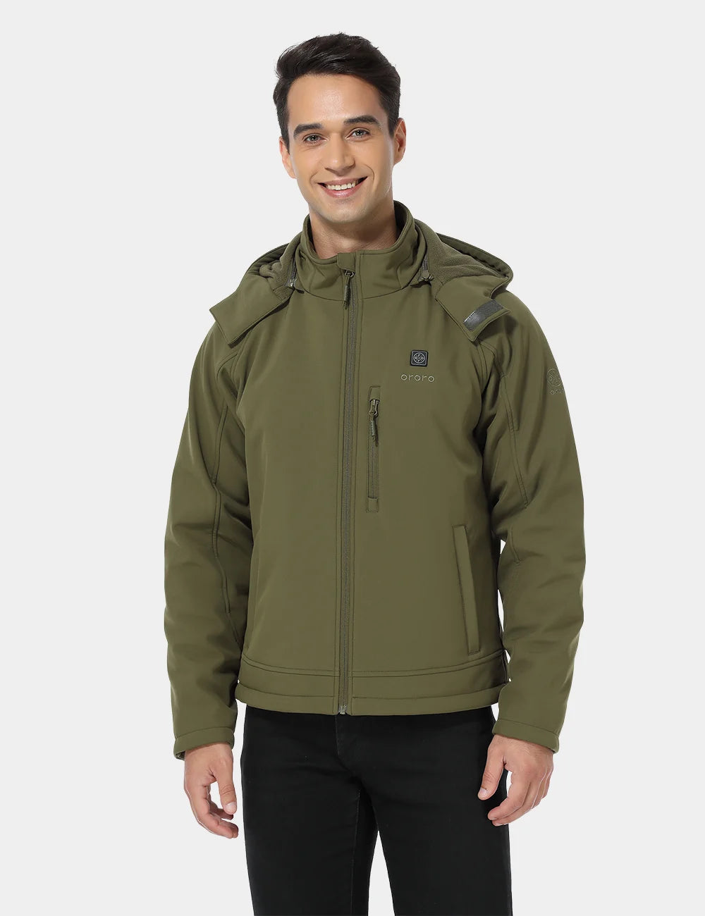 ORORO Heated (Open-box) Men's Classic Heated Jacket - Green - Image 2