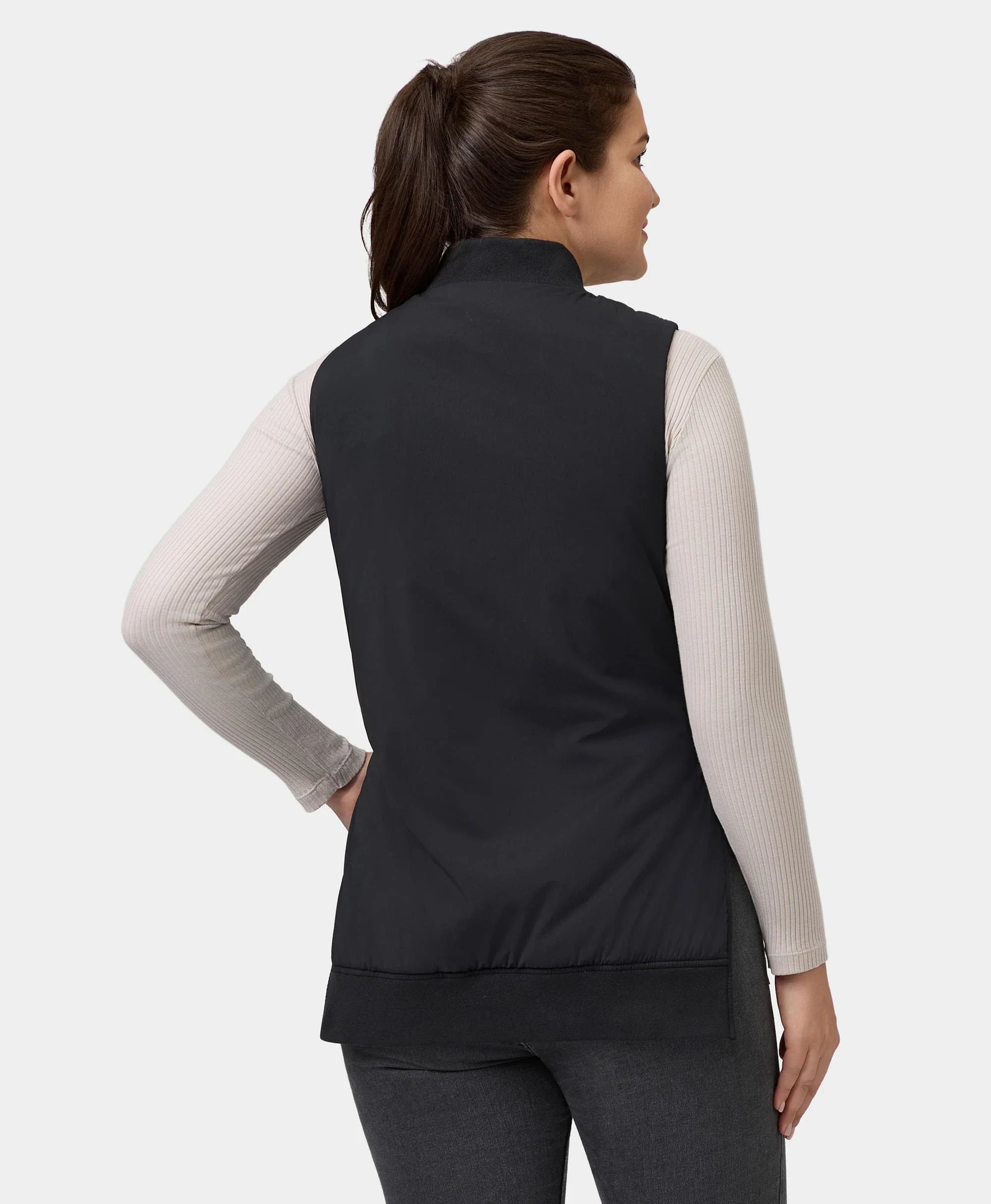 ORORO Heated Blair Women's Heated Long Bomber Vest (Apparel Only) - Image 7