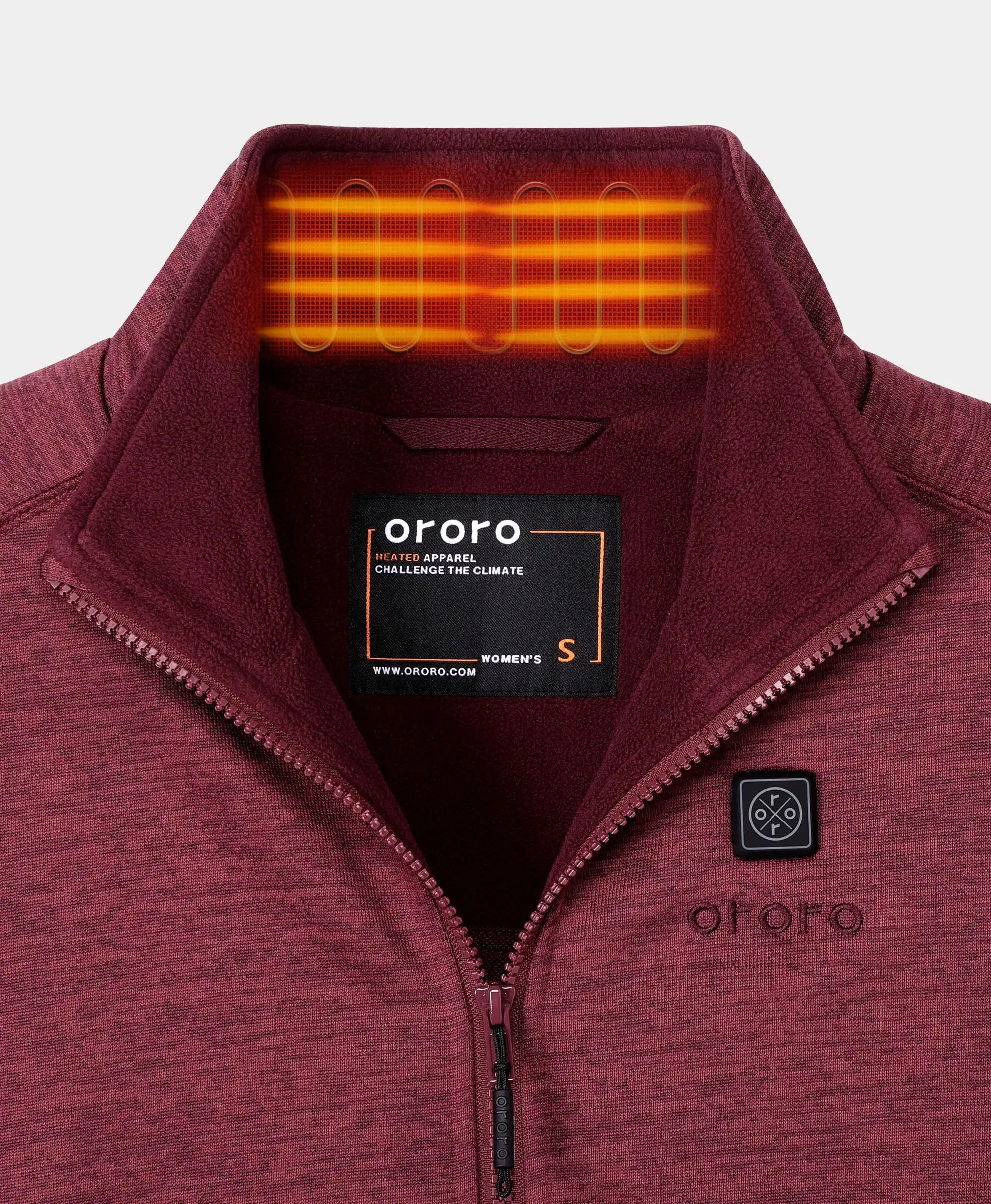 ORORO Heated Women's Heated Full-Zip Fleece Jacket - Image 26
