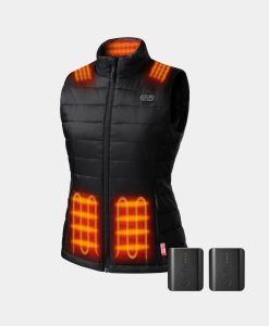 ORORO Heated Bundle Deal - ORORO Heated SureWarm® Women's 7-Zone Dual-Control Classic Pro Heated Vest & Extra PD 5K Battery