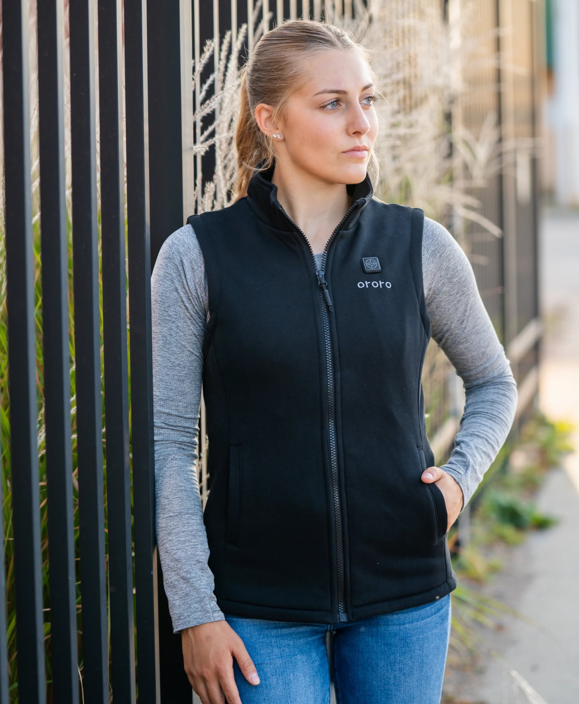 ORORO Heated Women's Heated Fleece Vest - Image 3