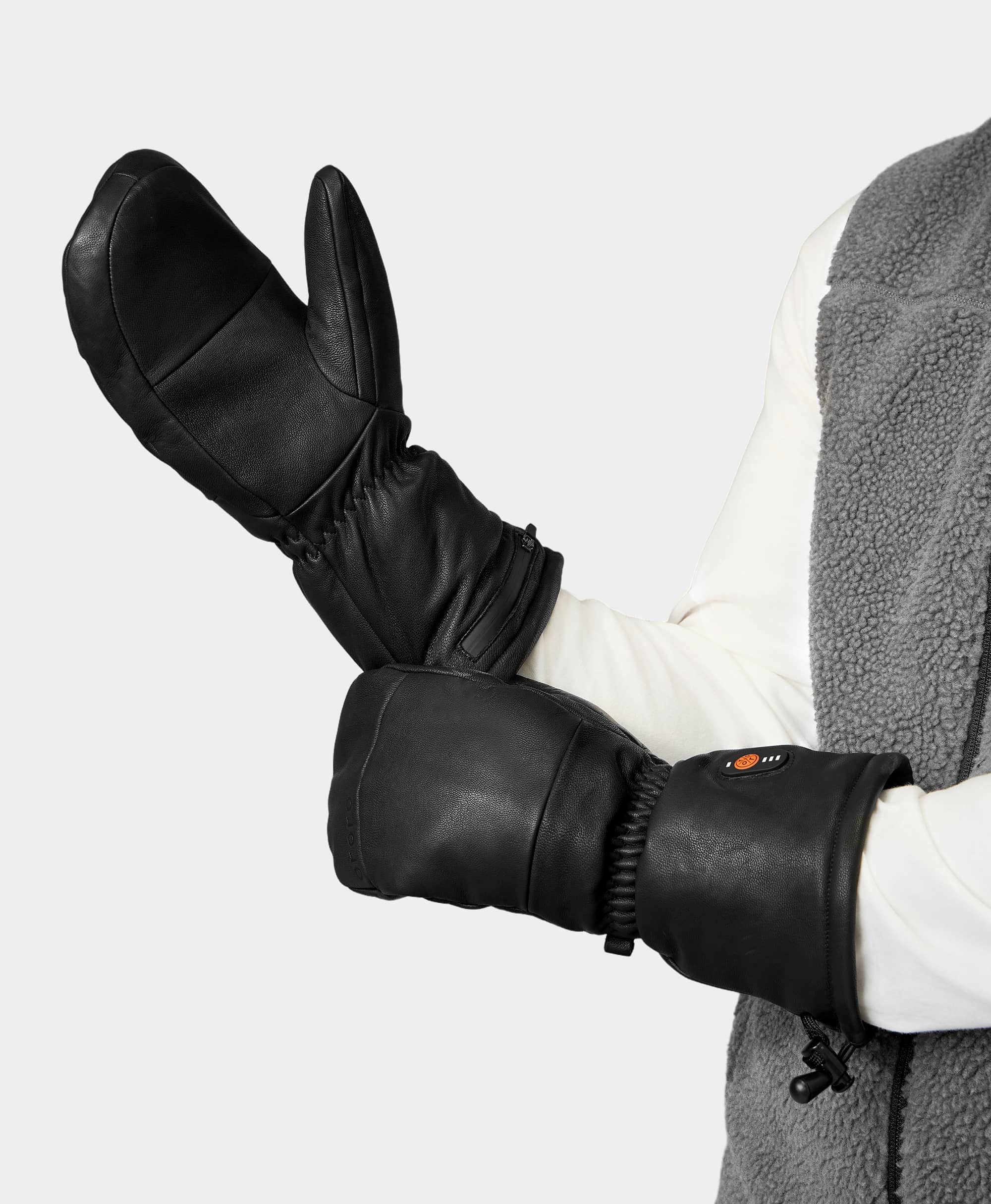 ORORO Heated (Open-box) Duluth Unisex Heated Leather Chopper Mittens - Image 15