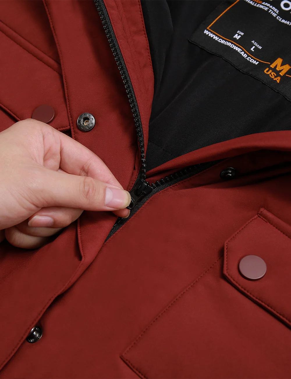 ORORO Heated (Open-box) Women's Heated Thermolite® Parka (4 Heating Zones) (Battery Set Not Included) - Image 26