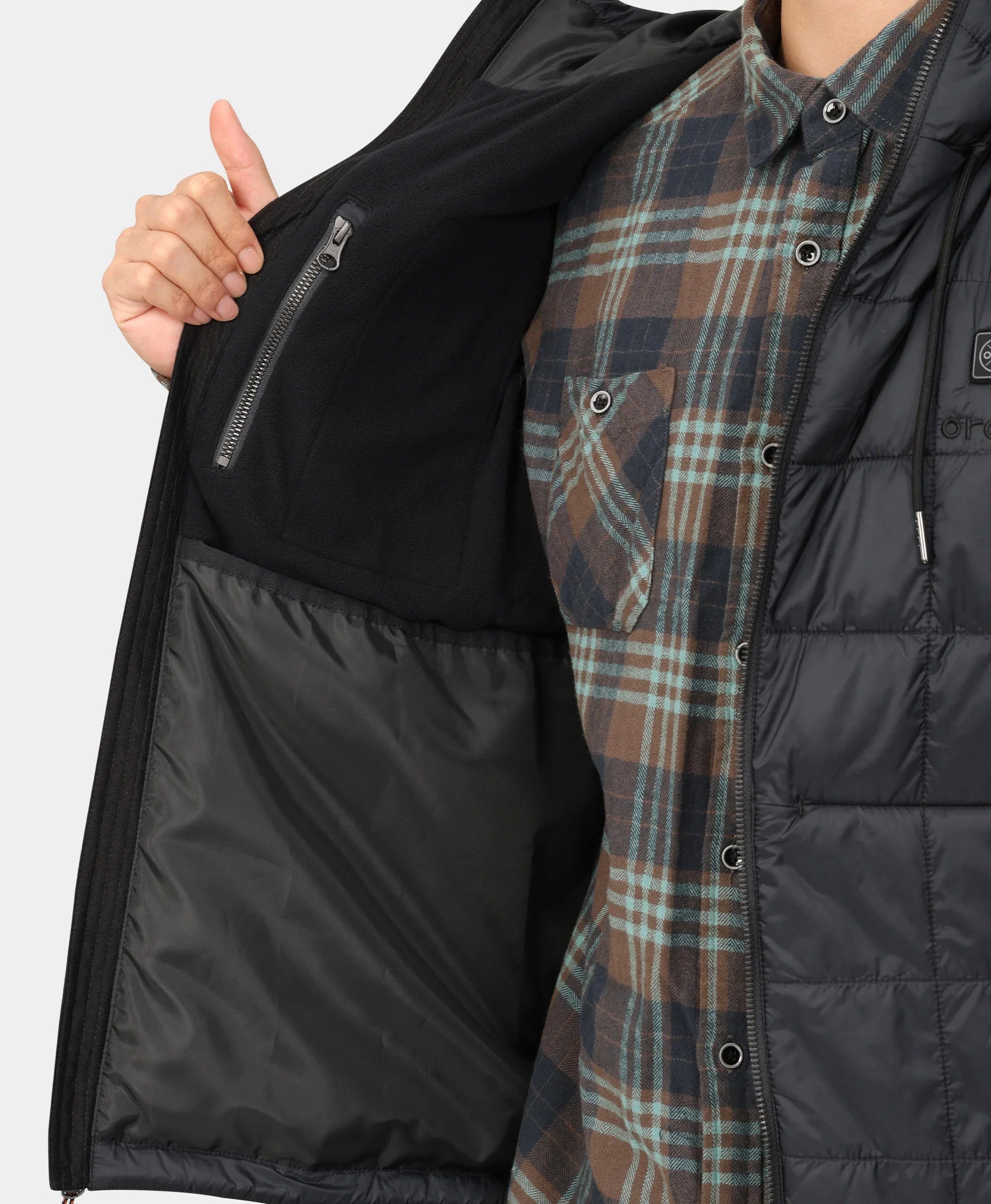 ORORO Heated (Open-box) PuffLyte™ Men's 5-Zone Hooded Heated Vest (Battery Set Not Included) - Image 13