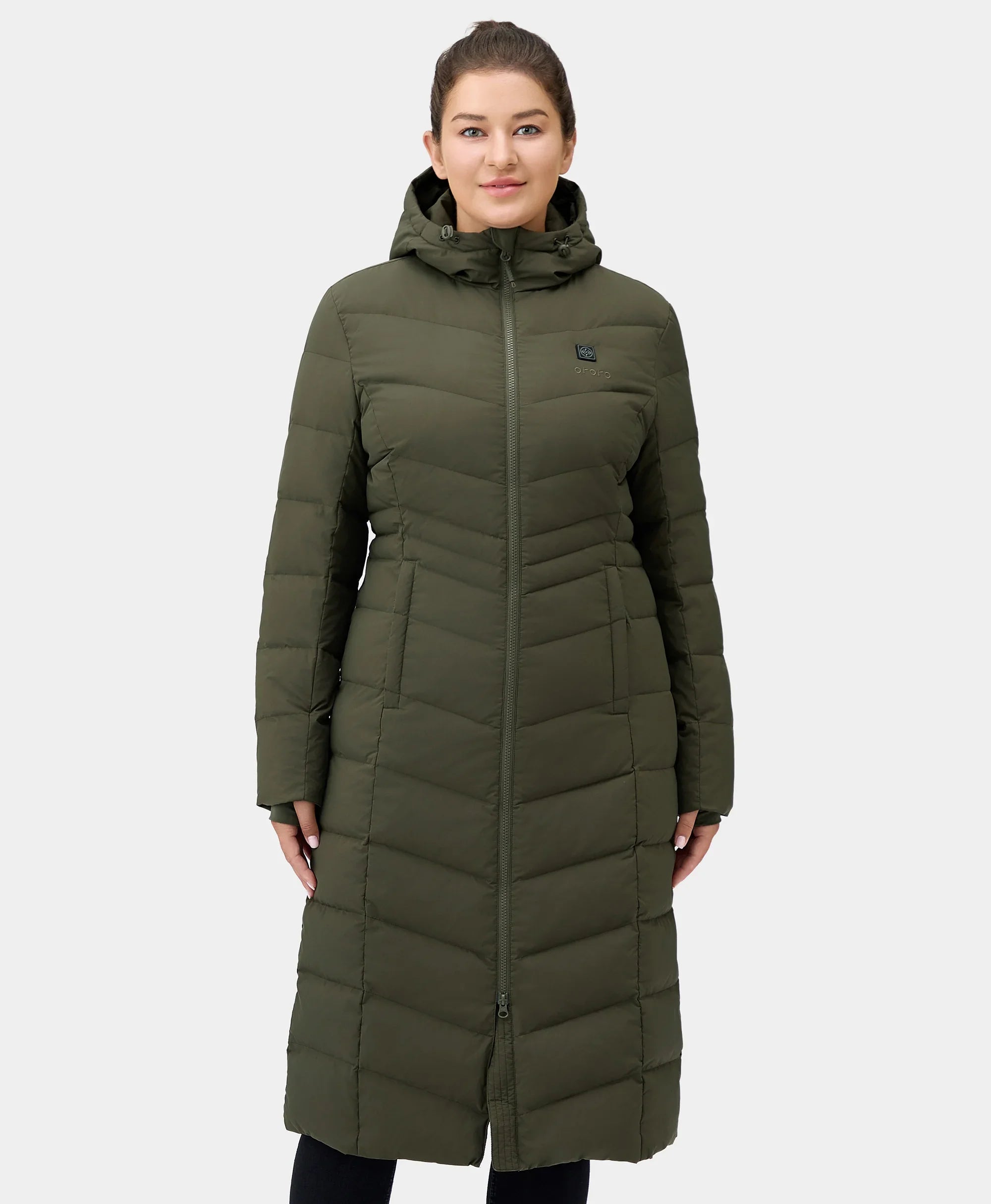 ORORO Heated (Open-box) SOHO Women's Heated Down Parka Jacket (Battery Set Not Included) - Image 19