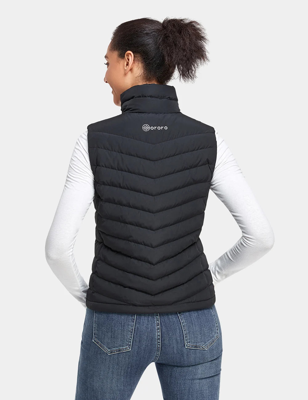ORORO Heated Women's Heated Lightweight Down Vest - Image 6
