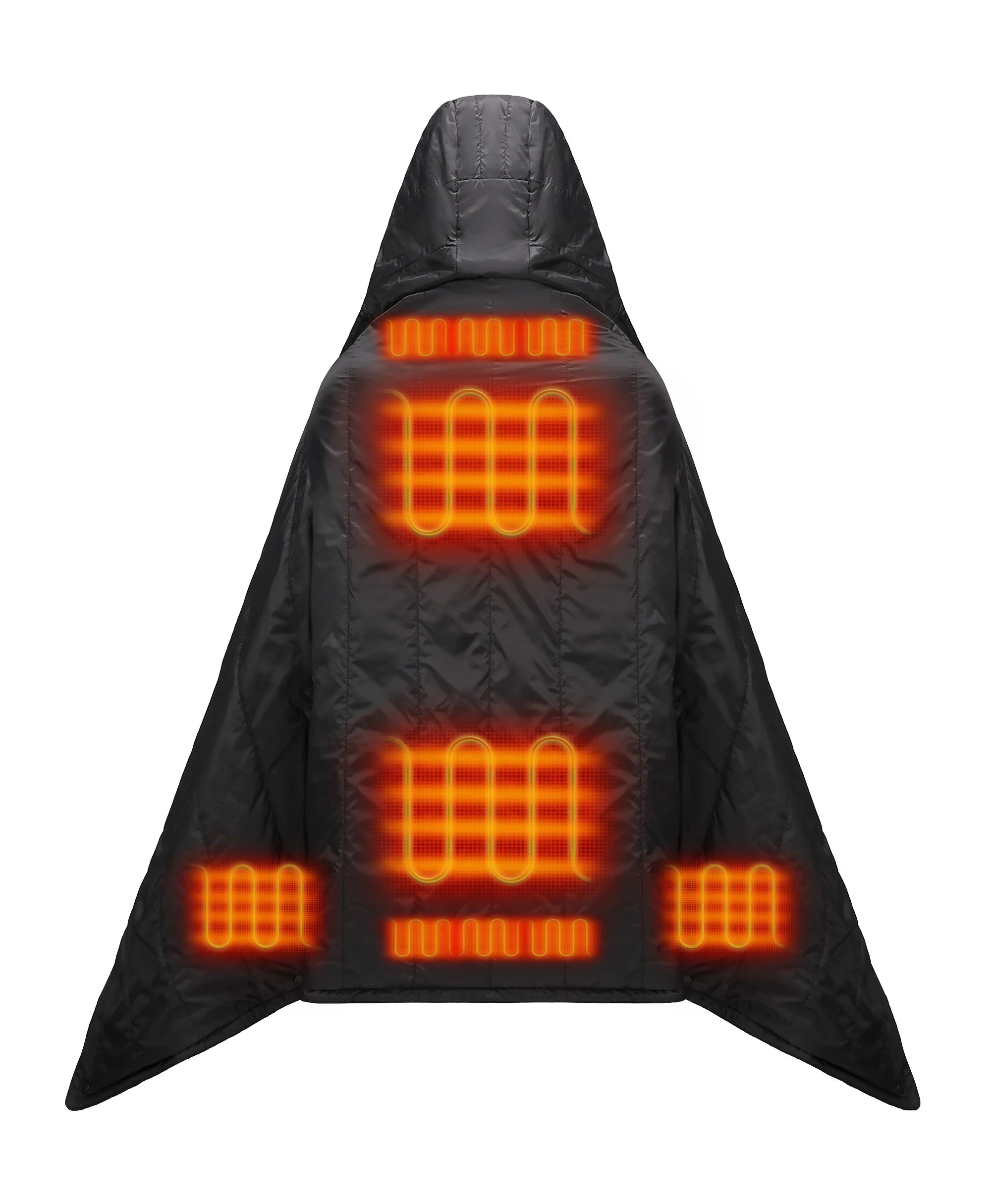 ORORO Heated Heated Dual Control Poncho Blanket - Image 4
