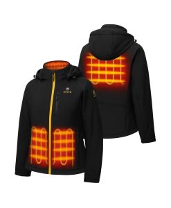 Alternative view of ORORO Heated Women's 4-Zone Classic Heated Jacket (10-Year Anniversary Limited Edition) - Black & Gold