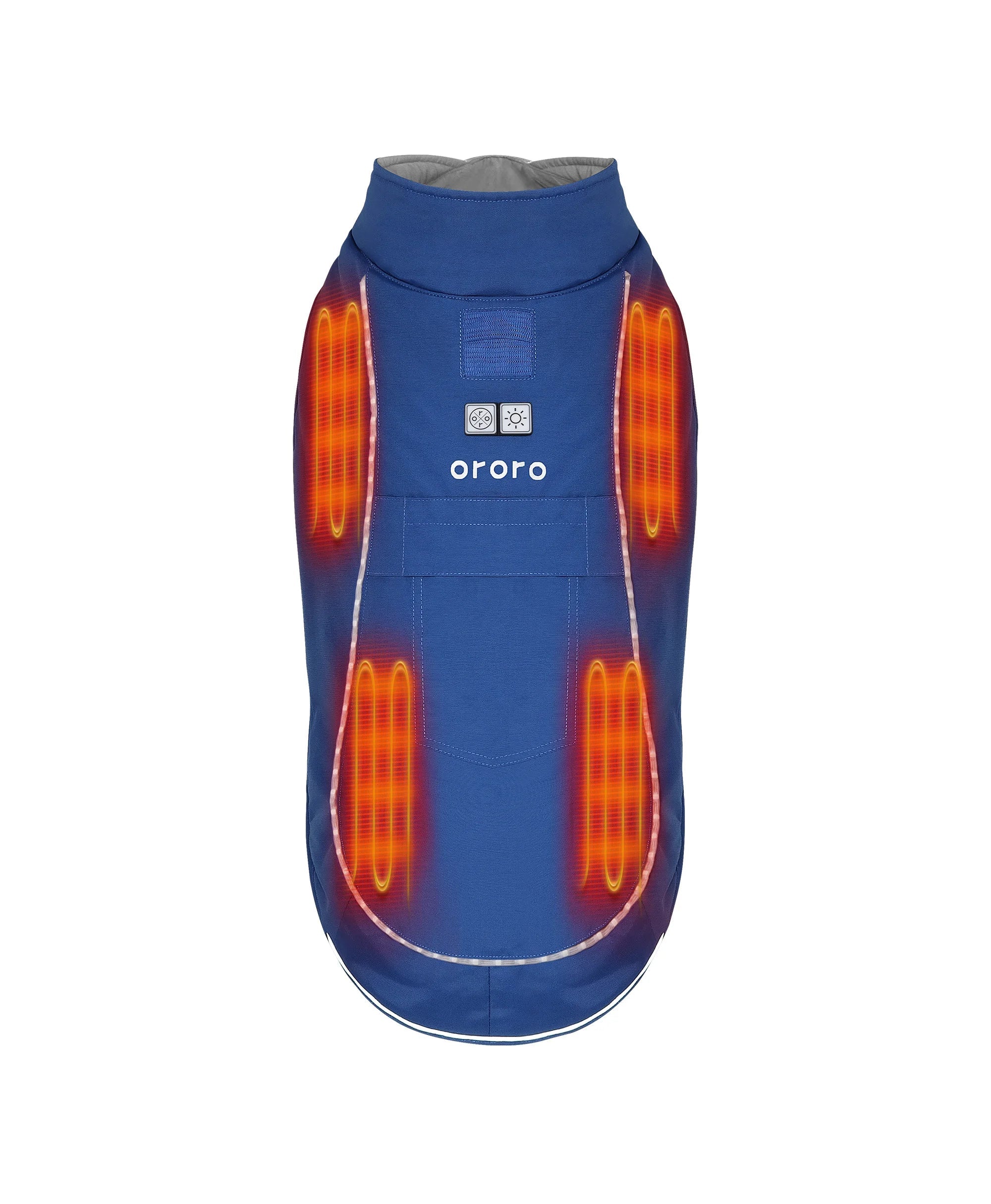 ORORO Heated Koldpwoof 4-Zone Heated Dog Vest w/ LED Lights - Image 4