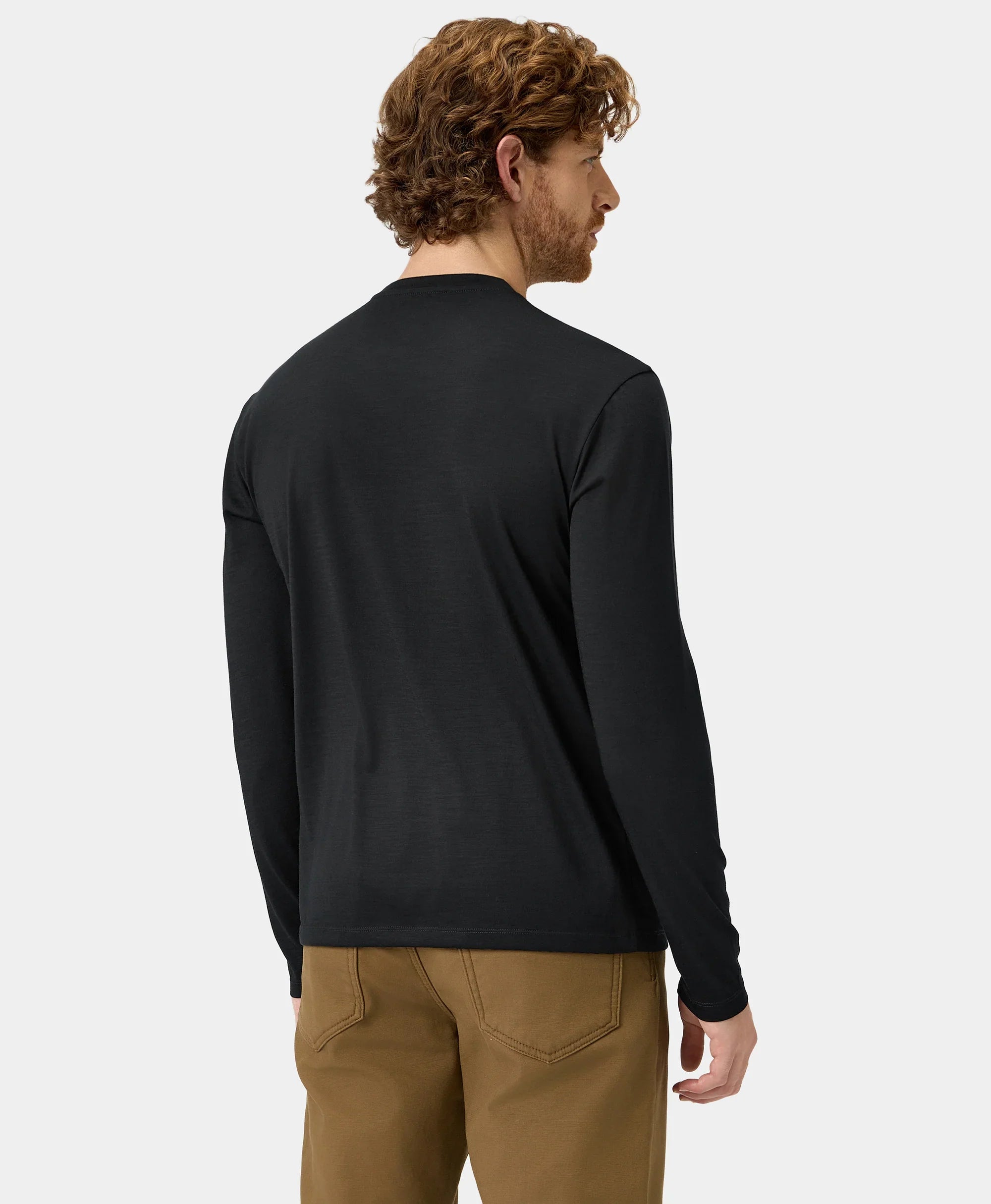 ORORO Heated Aoraki Unisex Merino Wool Blend Baselayer - Black - Image 19