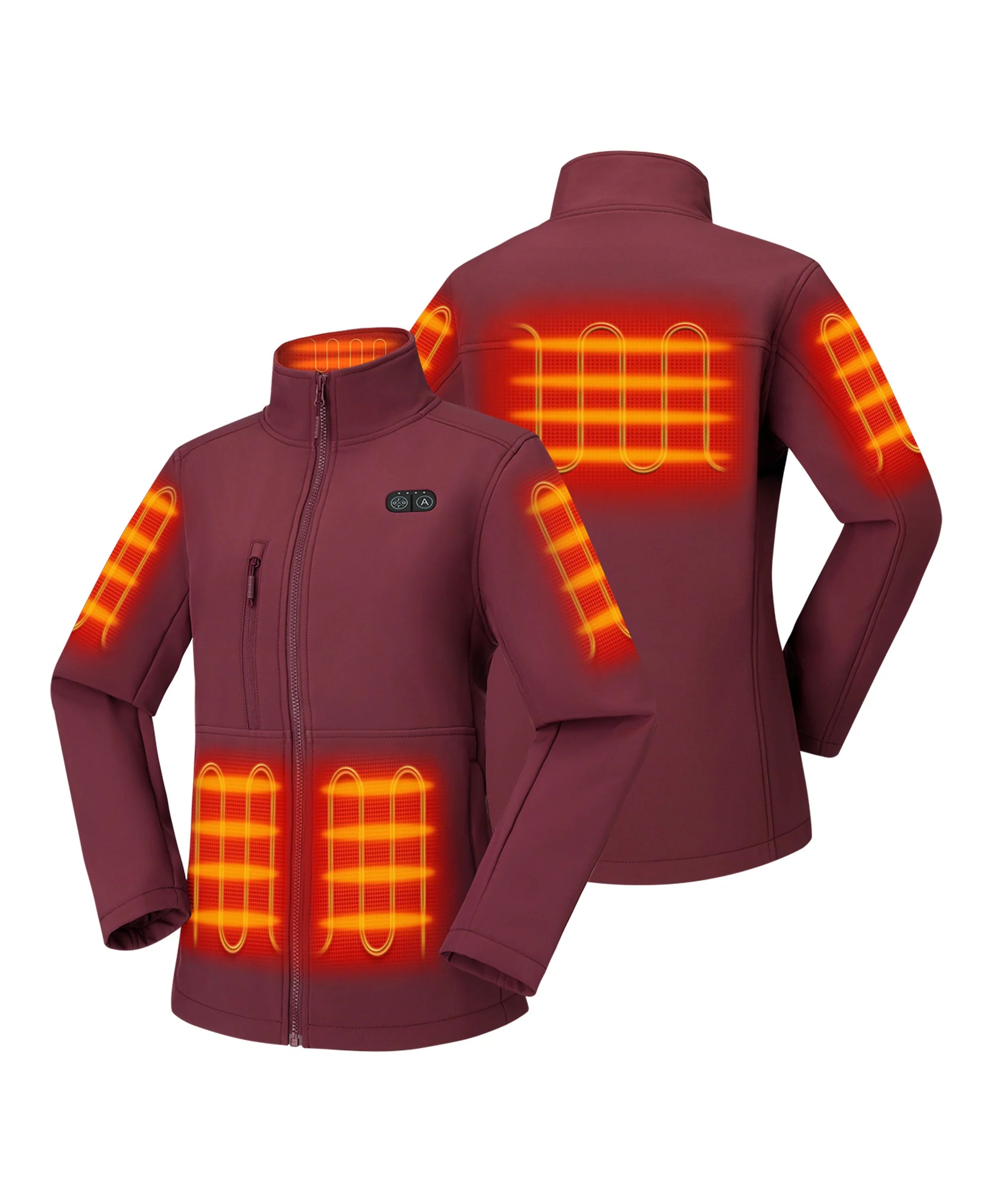 ORORO Heated Maverick ORORO Heated SureWarm® Women's 6-Zone Dual-Control Heated Softshell Jacket (Apparel Only) - Image 41