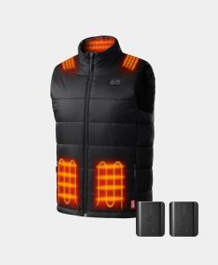 ORORO Heated Bundle Deal - ORORO Heated SureWarm® Men's 7-Zone Dual-Control Classic Pro Heated Vest & Extra PD 5K Battery