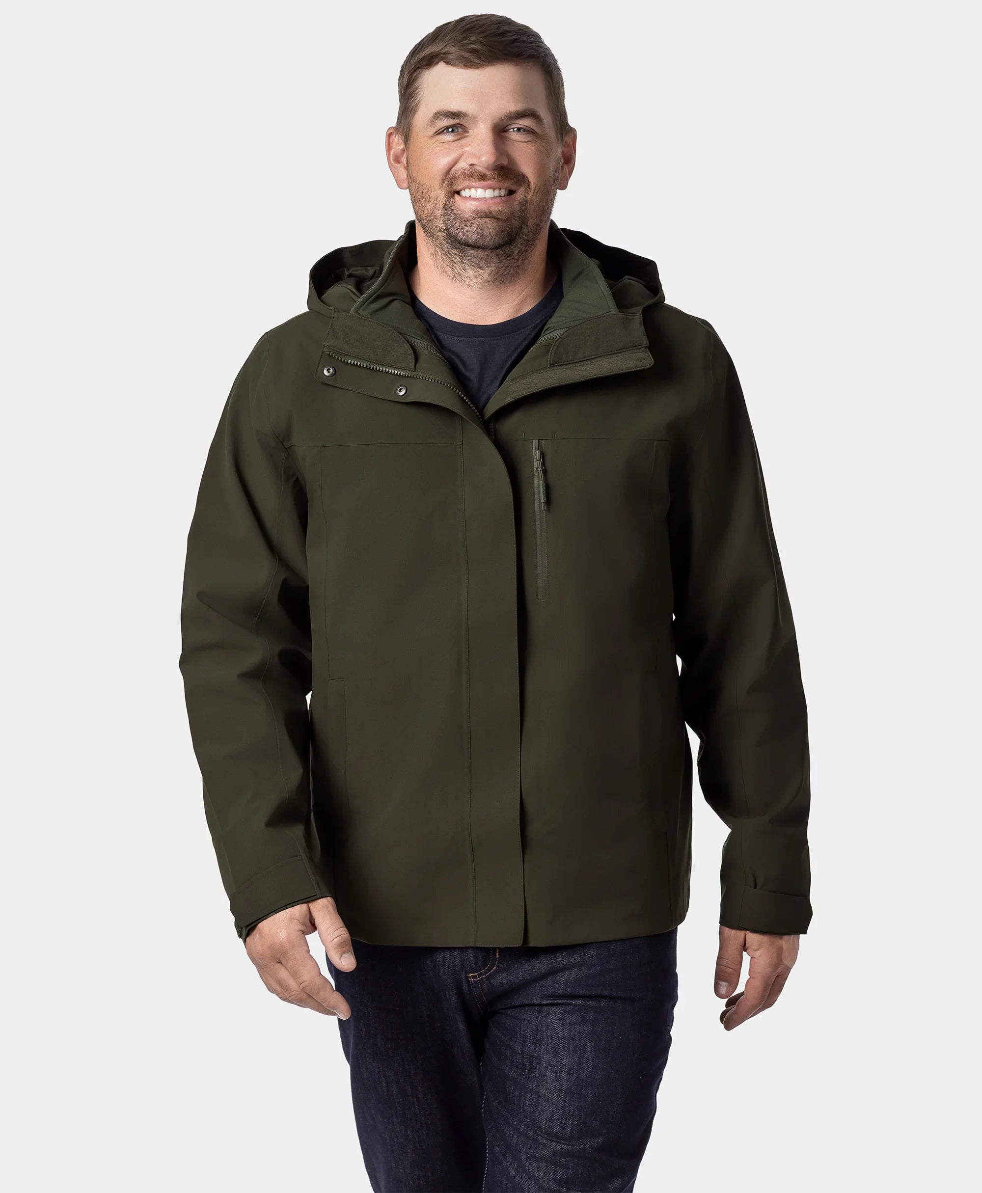 ORORO Heated River Ridge Men's Waterproof Shell Jacket - Image 12