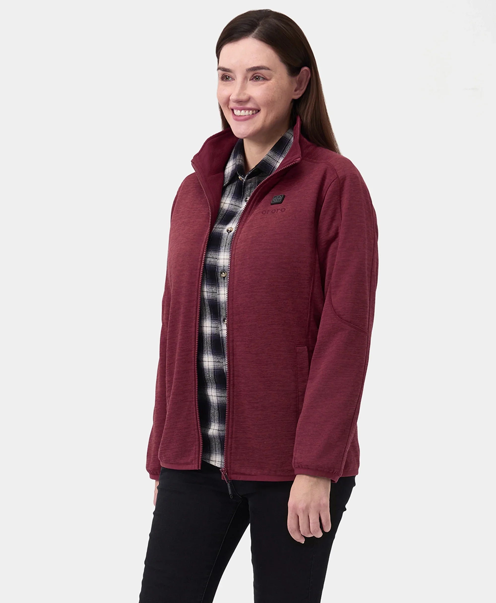 ORORO Heated Women's Heated Full-Zip Fleece Jacket - Image 21