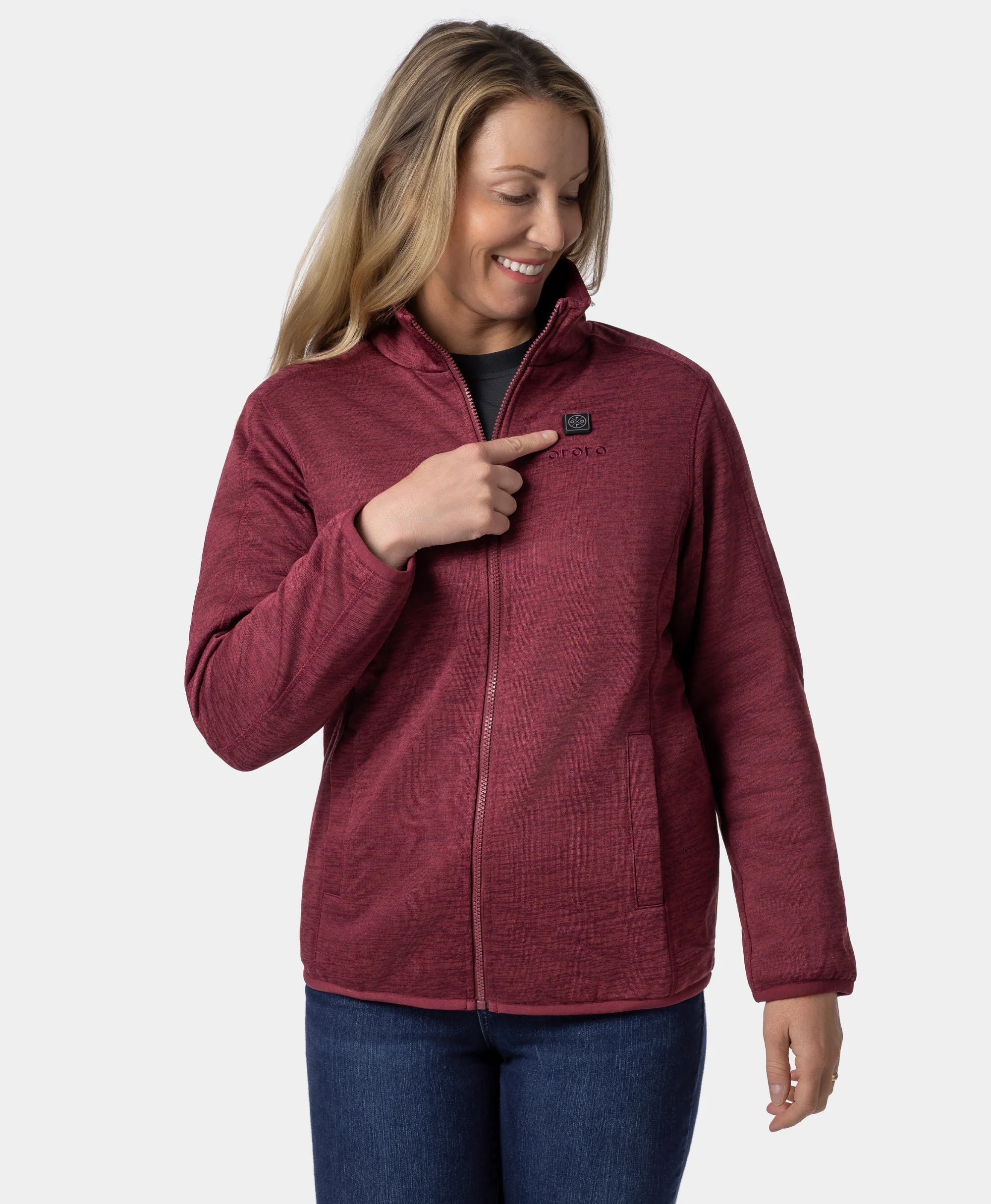 ORORO Heated Women's Heated Full-Zip Fleece Jacket - Image 38
