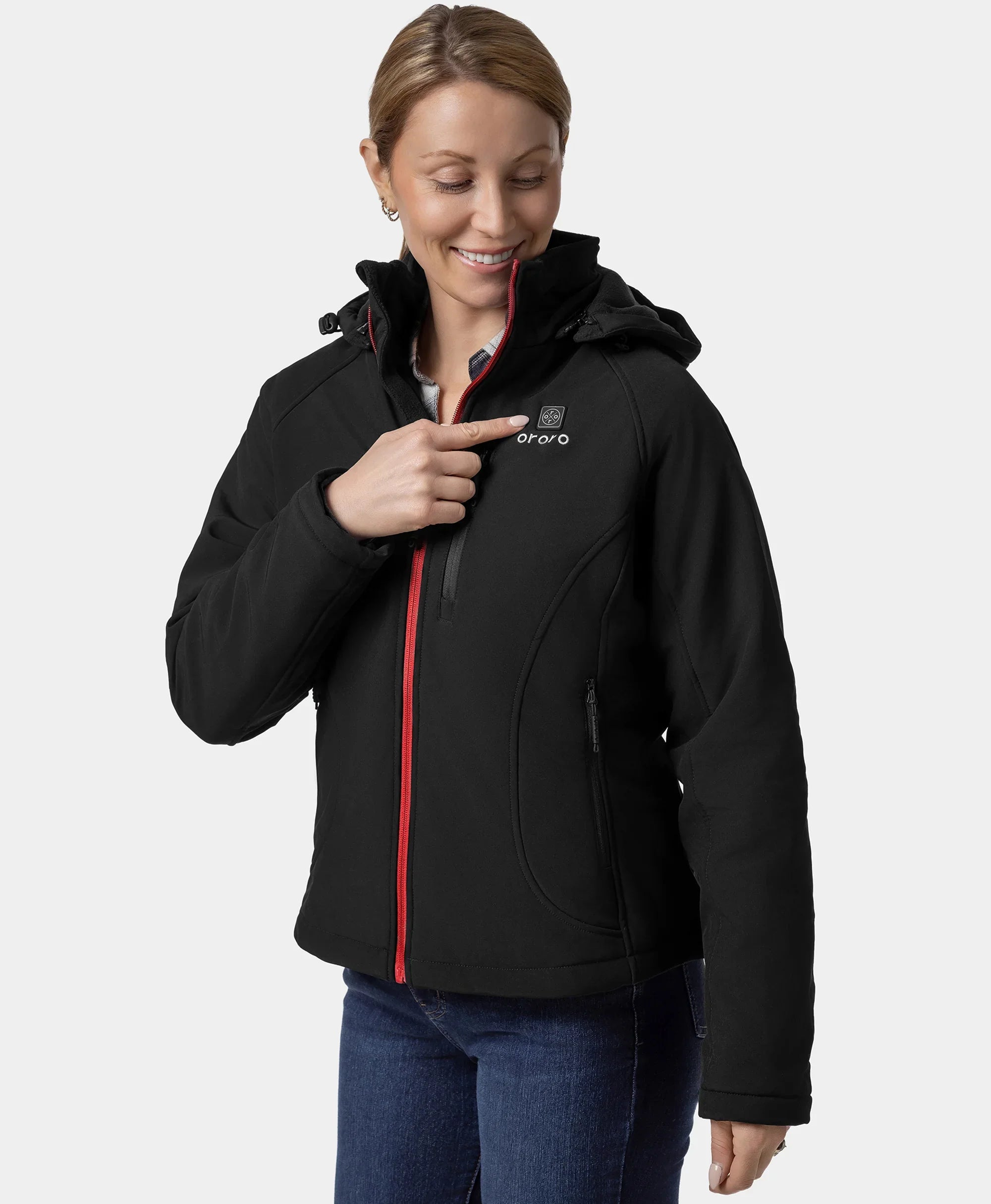ORORO Heated Women's Classic Heated Jacket 2.0 (4 Heating Zones) - Image 14